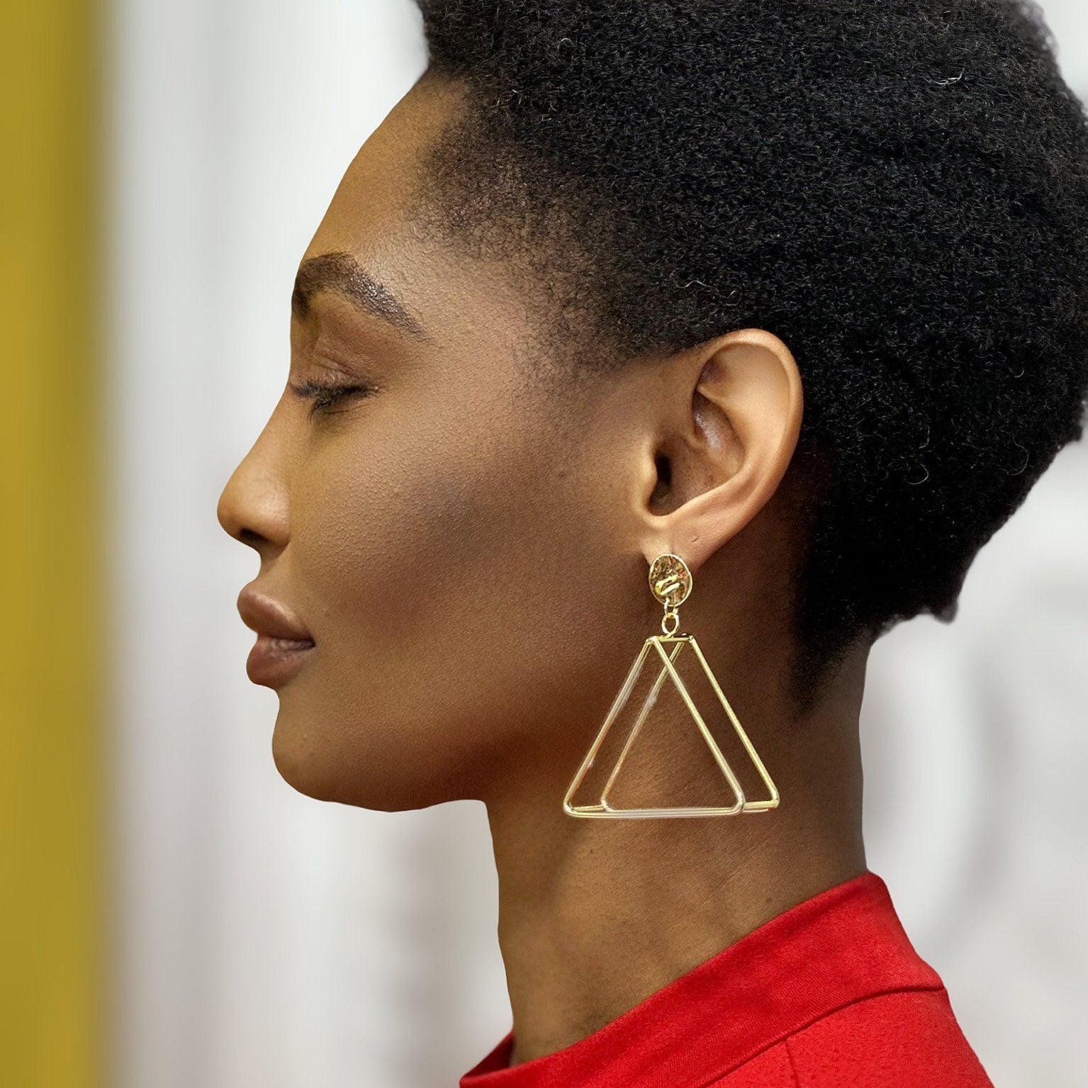 Petite Triangular Prism Earrings - Trufacebygrace