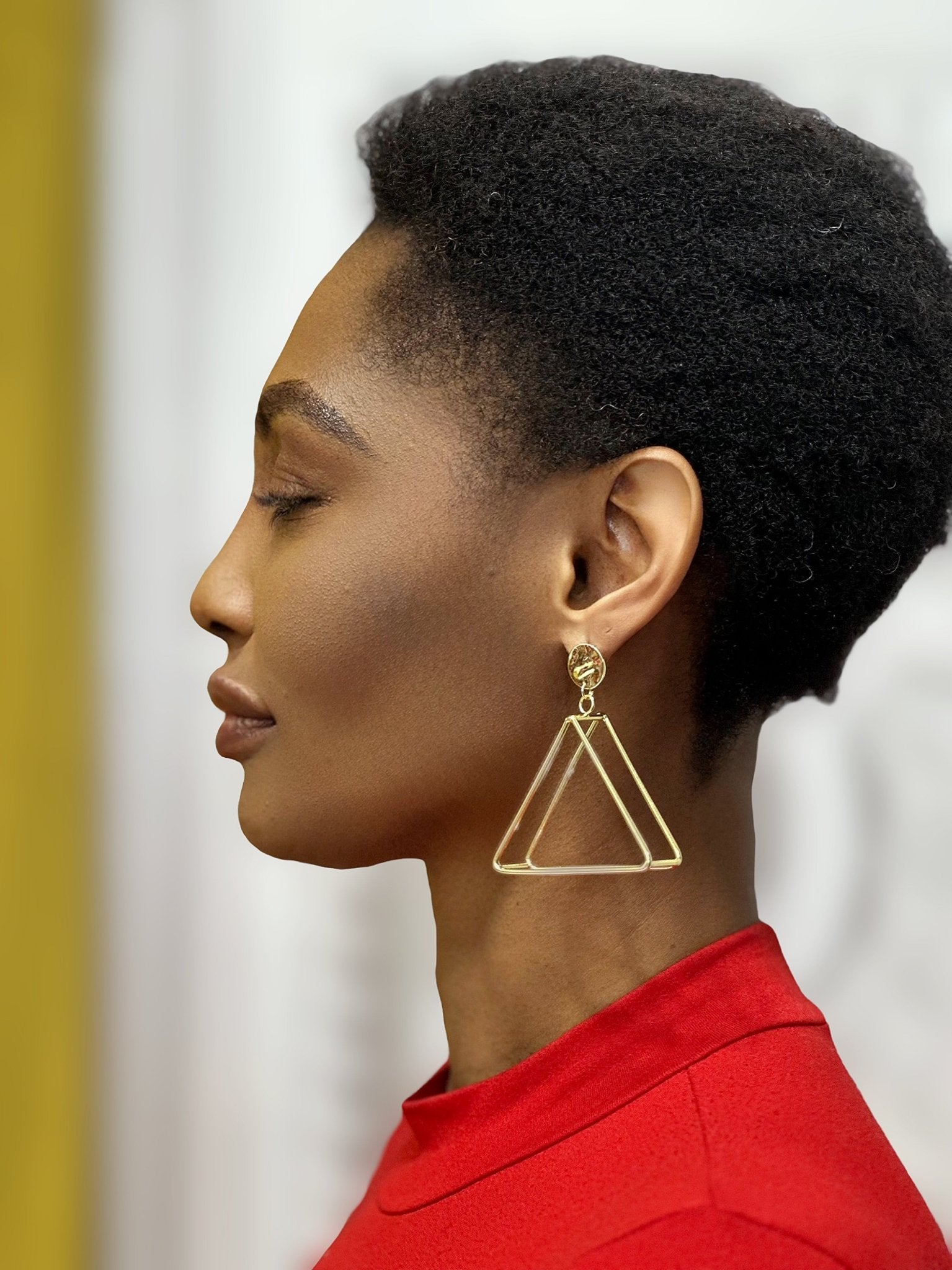 Petite Triangular Prism Earrings - Trufacebygrace