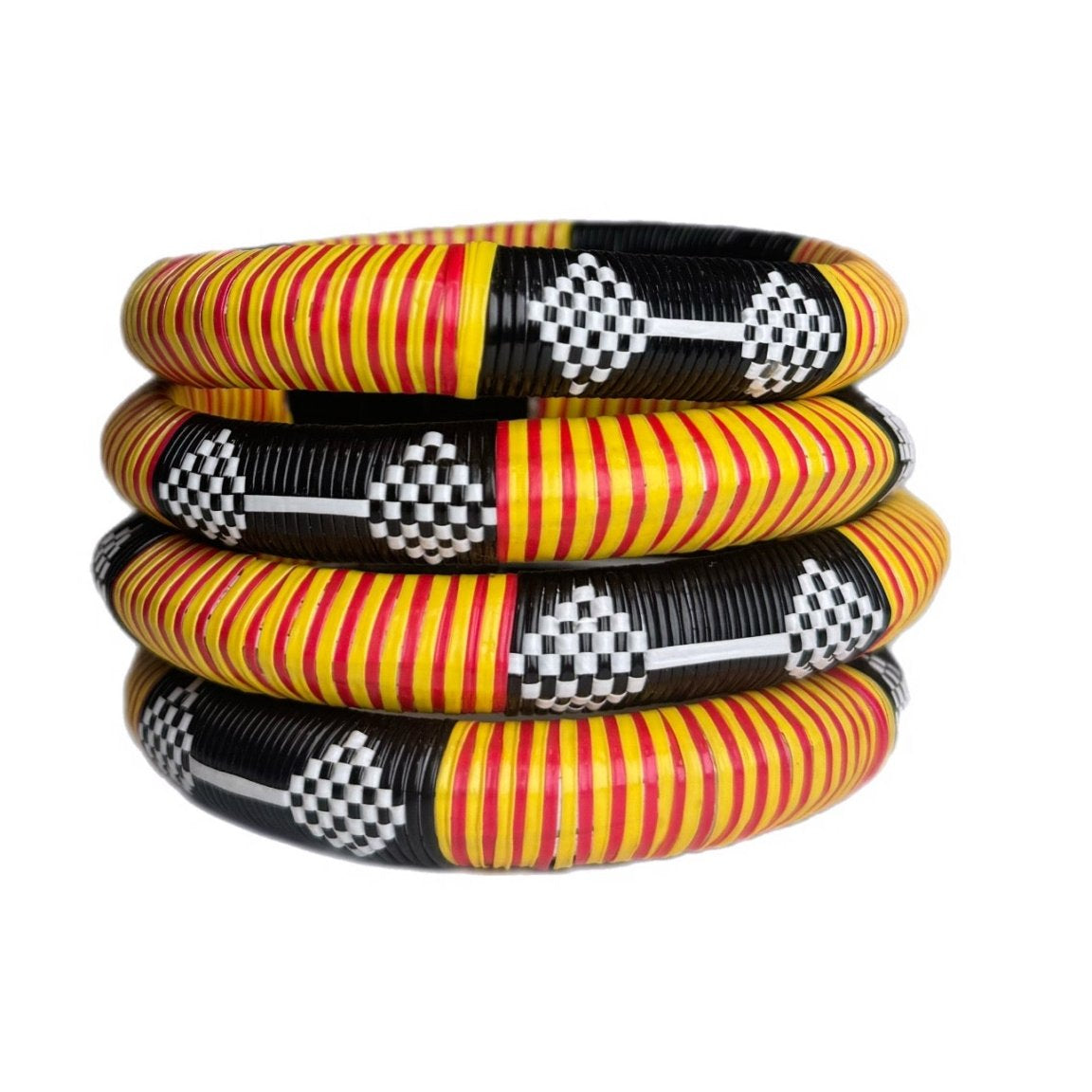 Pink Woven Bangle Set - Trufacebygrace