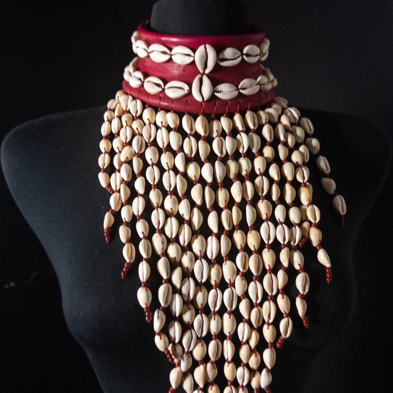 Premium Okoye Adinkra Leather Choker with Brass Accents - Trufacebygrace