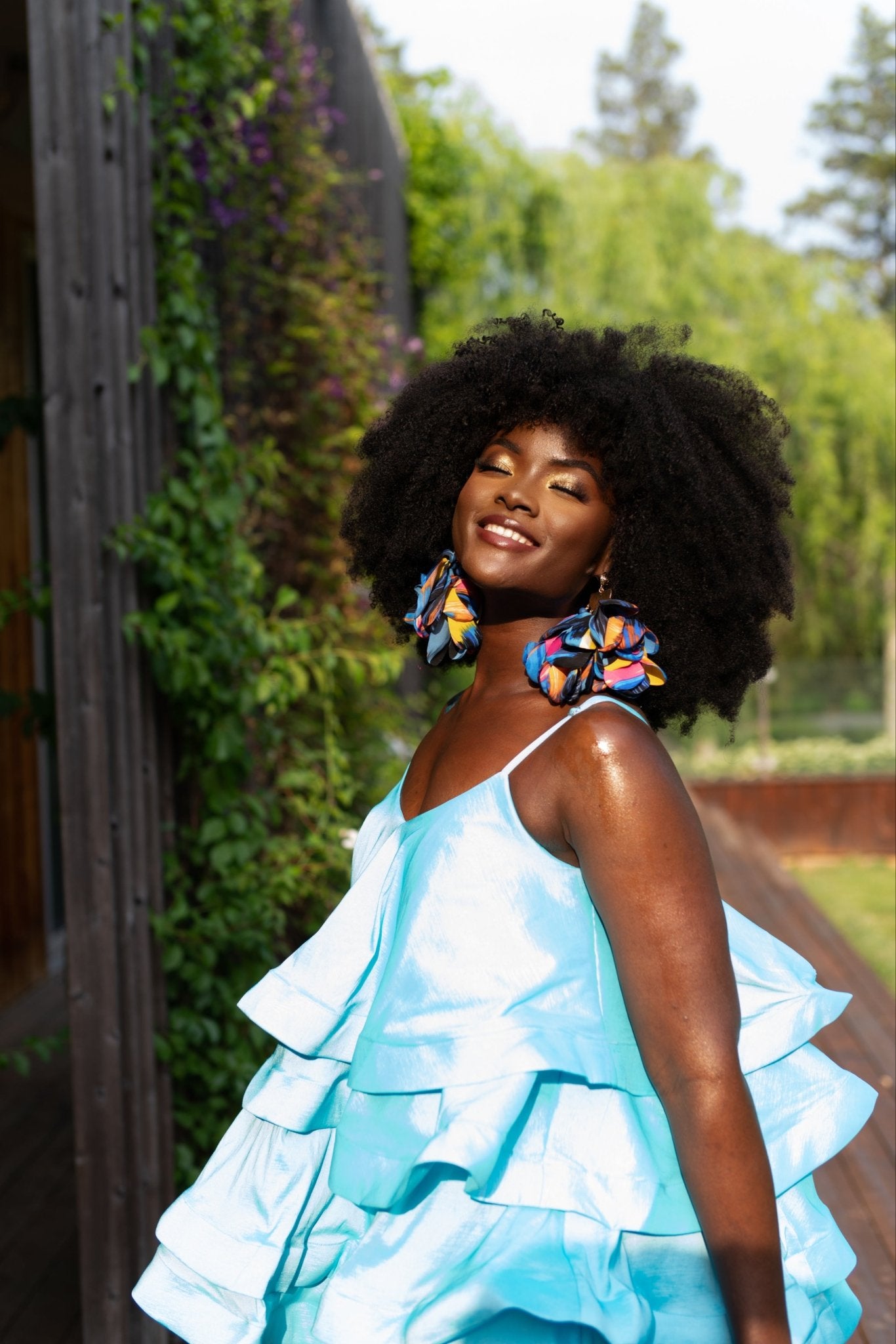 Pumzi Flower Petal Earrings - Trufacebygrace