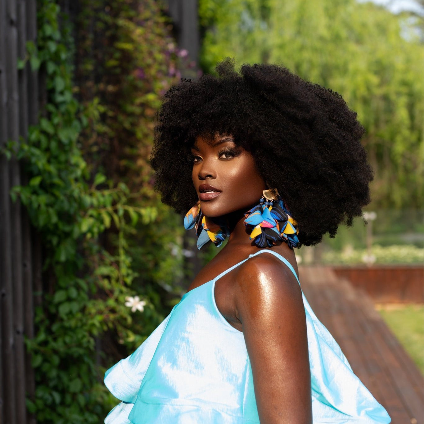 Pumzi Flower Petal Earrings - Trufacebygrace