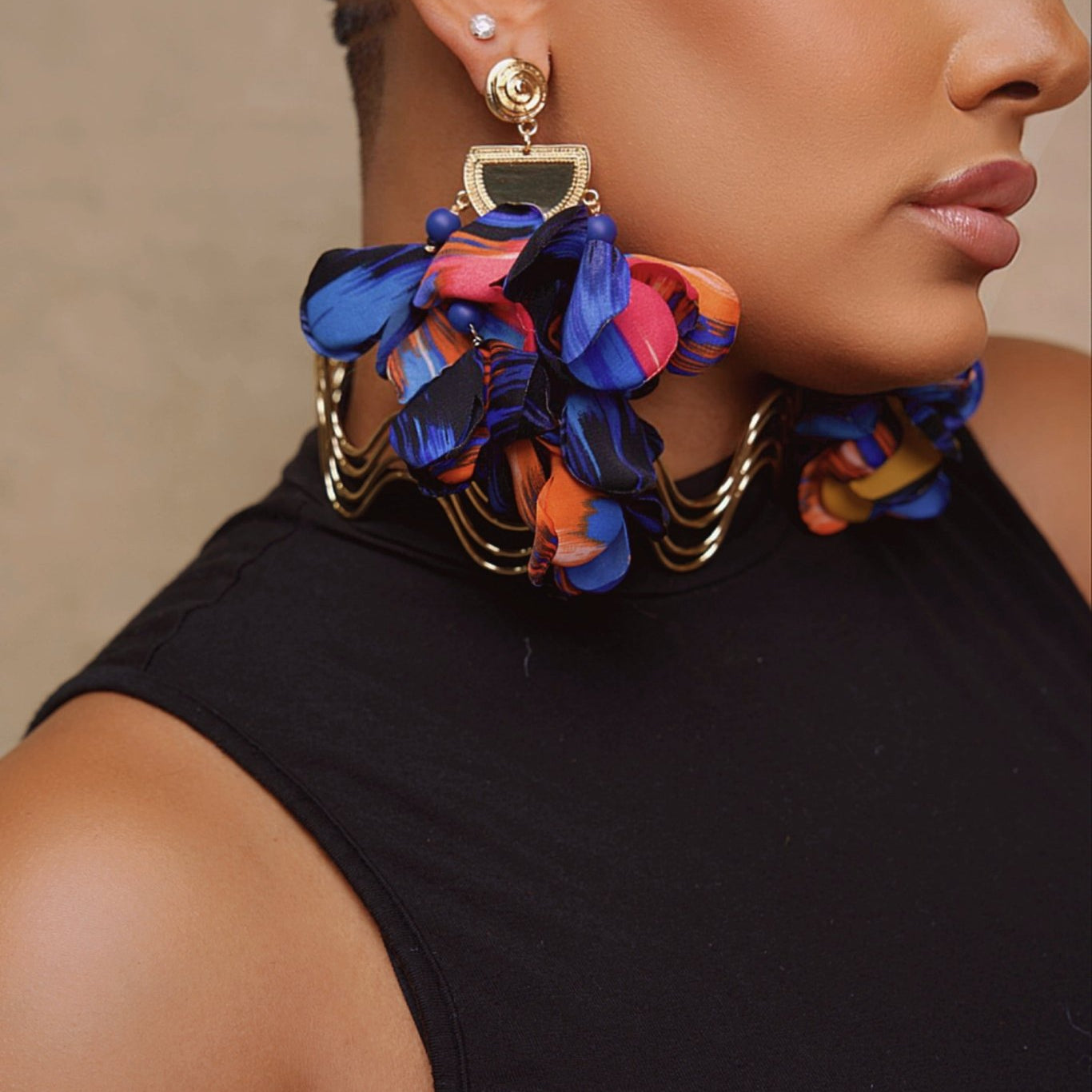 Pumzi Flower Petal Earrings - Trufacebygrace