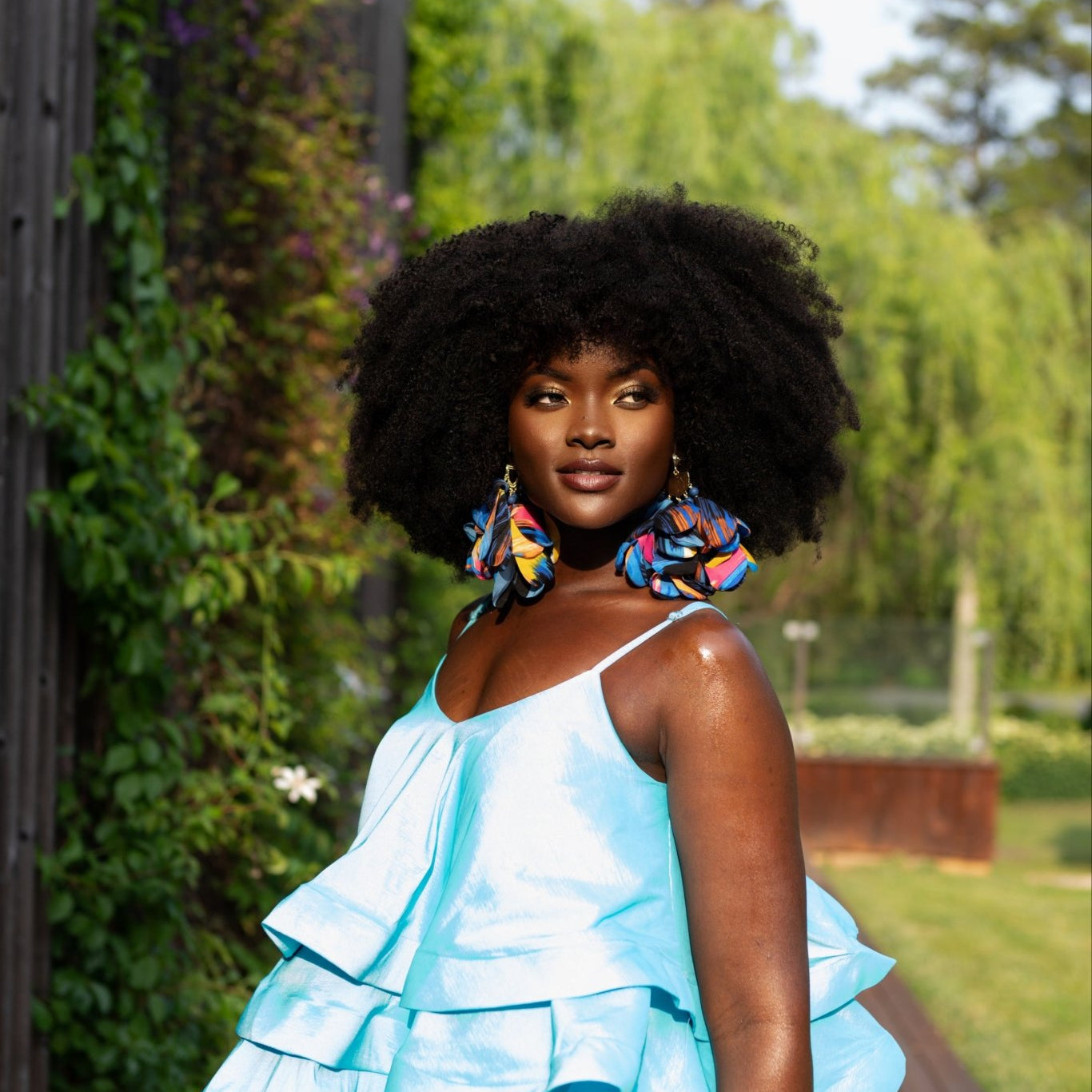 Pumzi Flower Petal Earrings - Trufacebygrace
