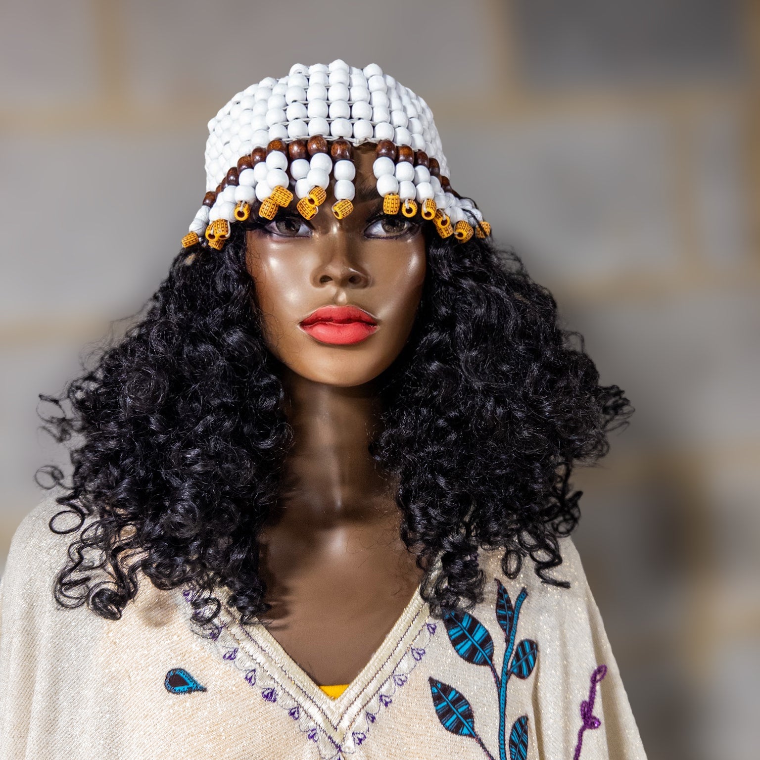 Queen of Egypt Wooden beads Headpiece - Trufacebygrace