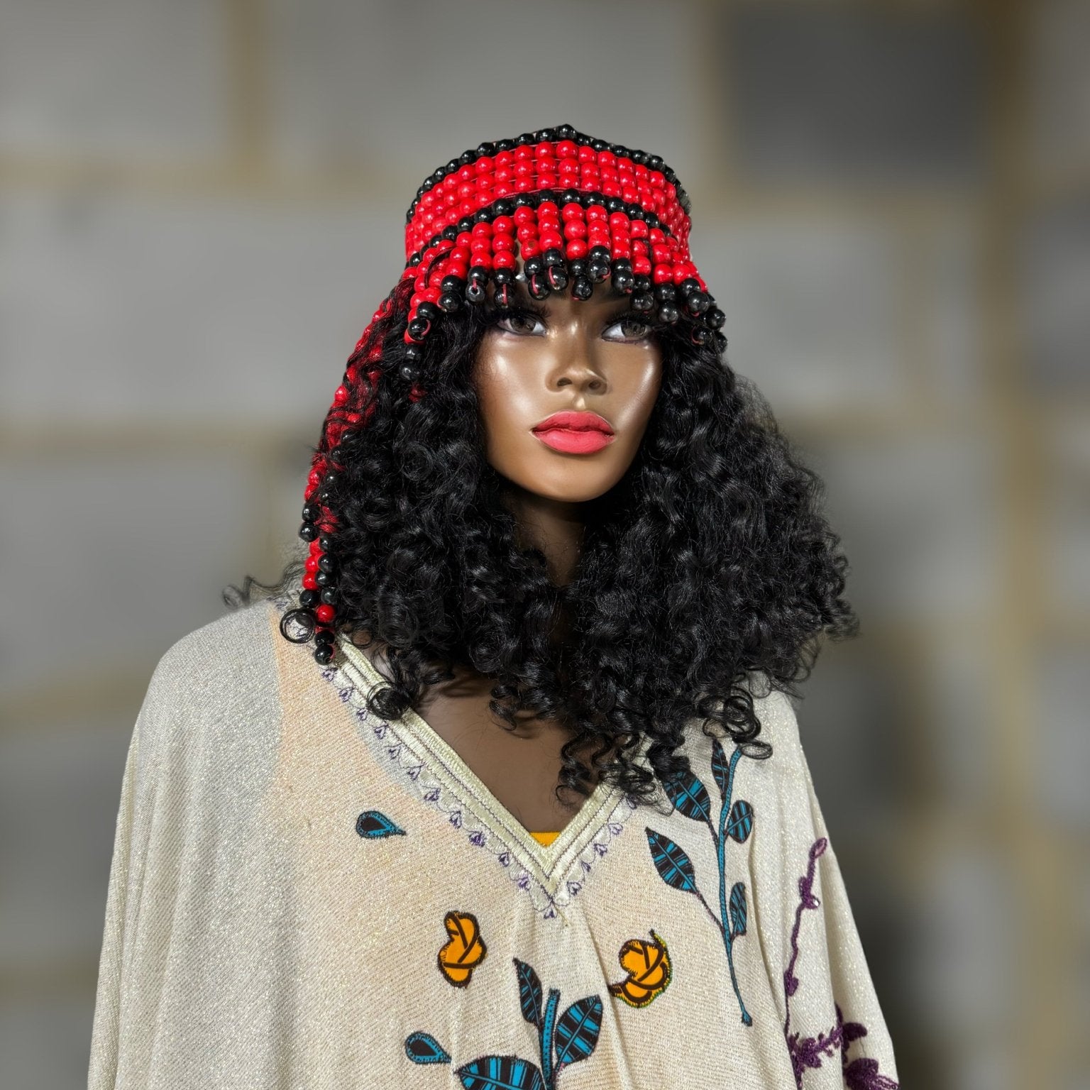 Queen of Egypt Wooden beads Headpiece - Trufacebygrace