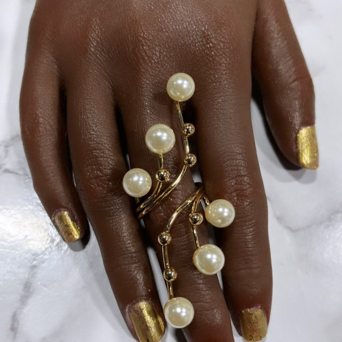 Queen Status Pearl statement ring - Trufacebygrace