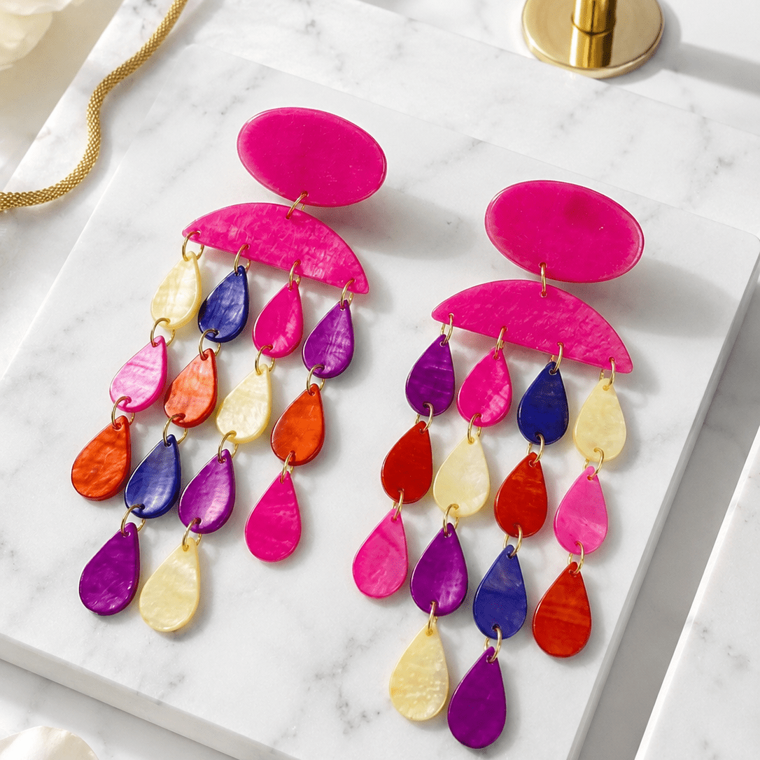 Rain of Happiness Earrings - Trufacebygrace