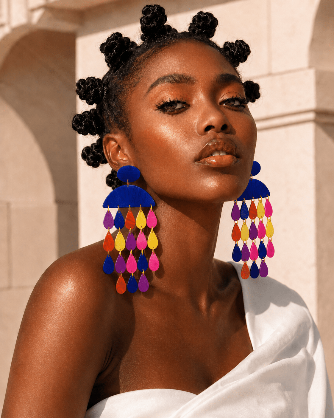 Rain of Happiness XL Earrings - Trufacebygrace