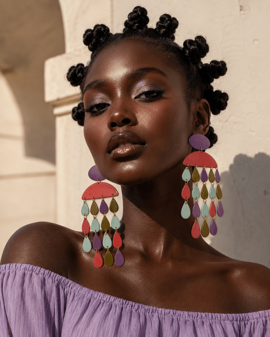 Rain of Happiness XL Earrings - Trufacebygrace