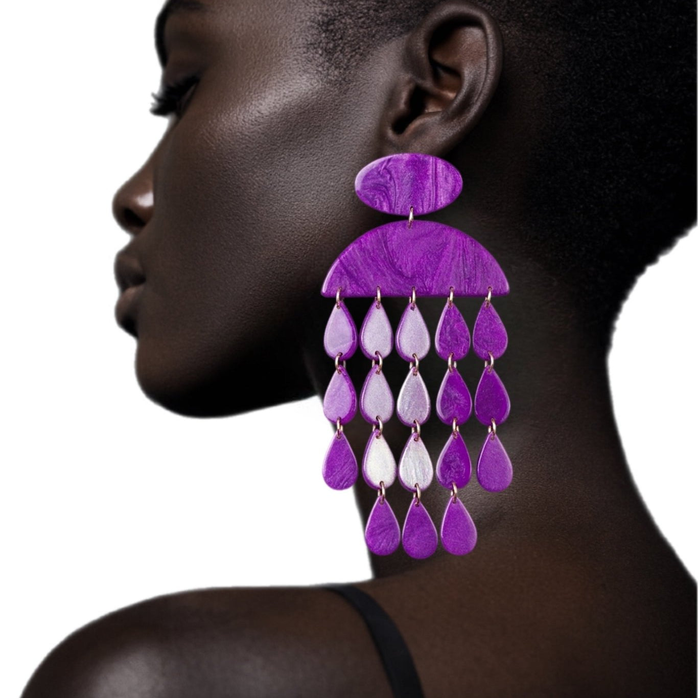 Rain of Happiness XL Earrings - Trufacebygrace
