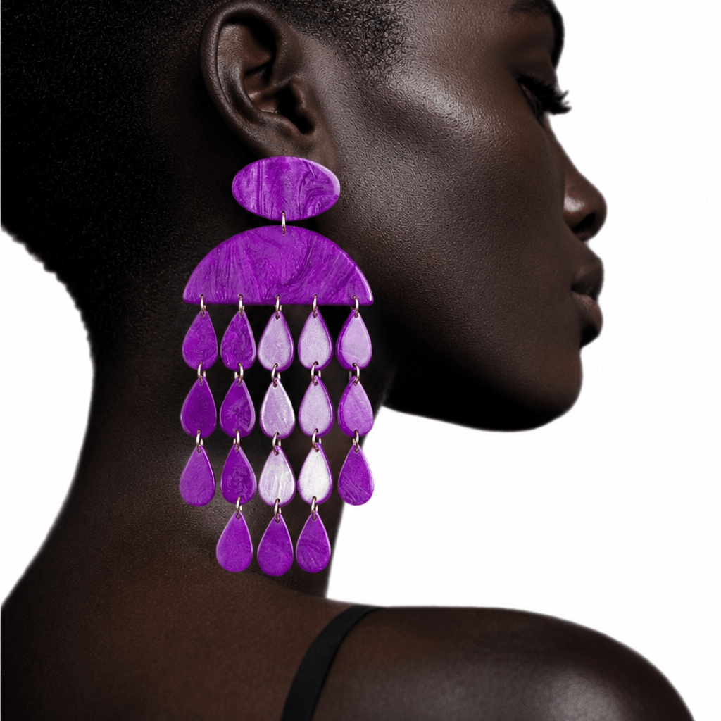 Rain of Happiness XL Earrings - Trufacebygrace