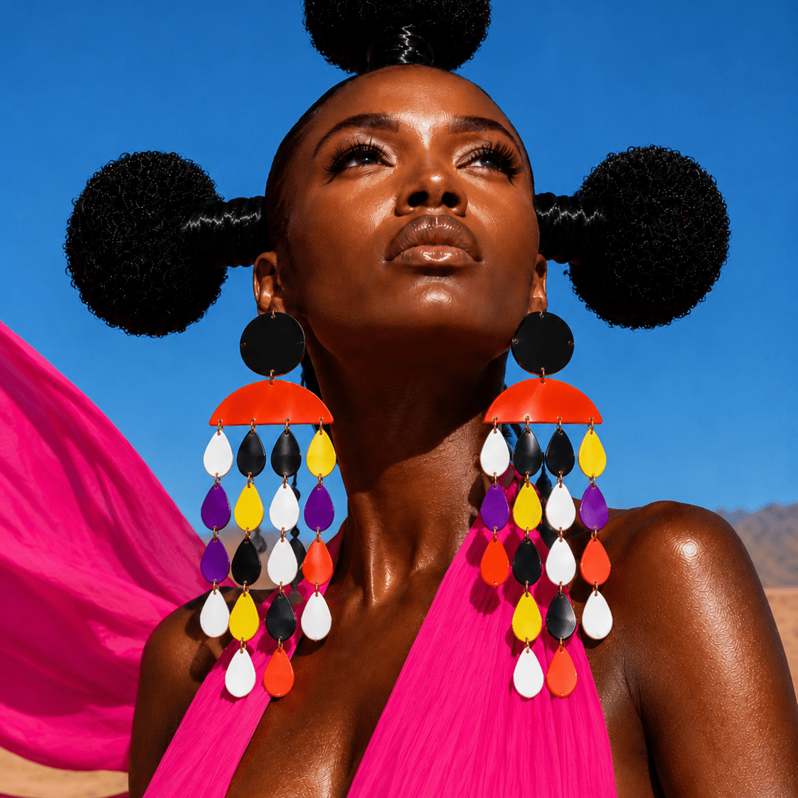 Rain of Happiness XL Earrings - Trufacebygrace