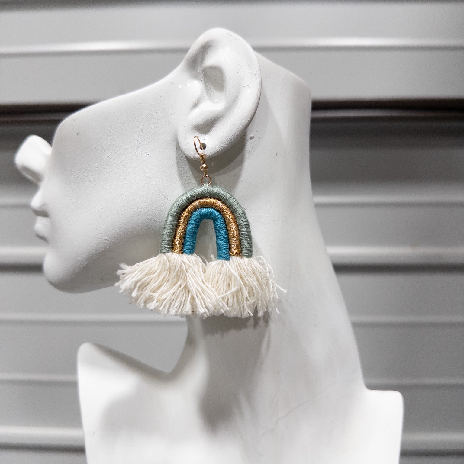 Rainbow Tassel Drop Earrings - Trufacebygrace