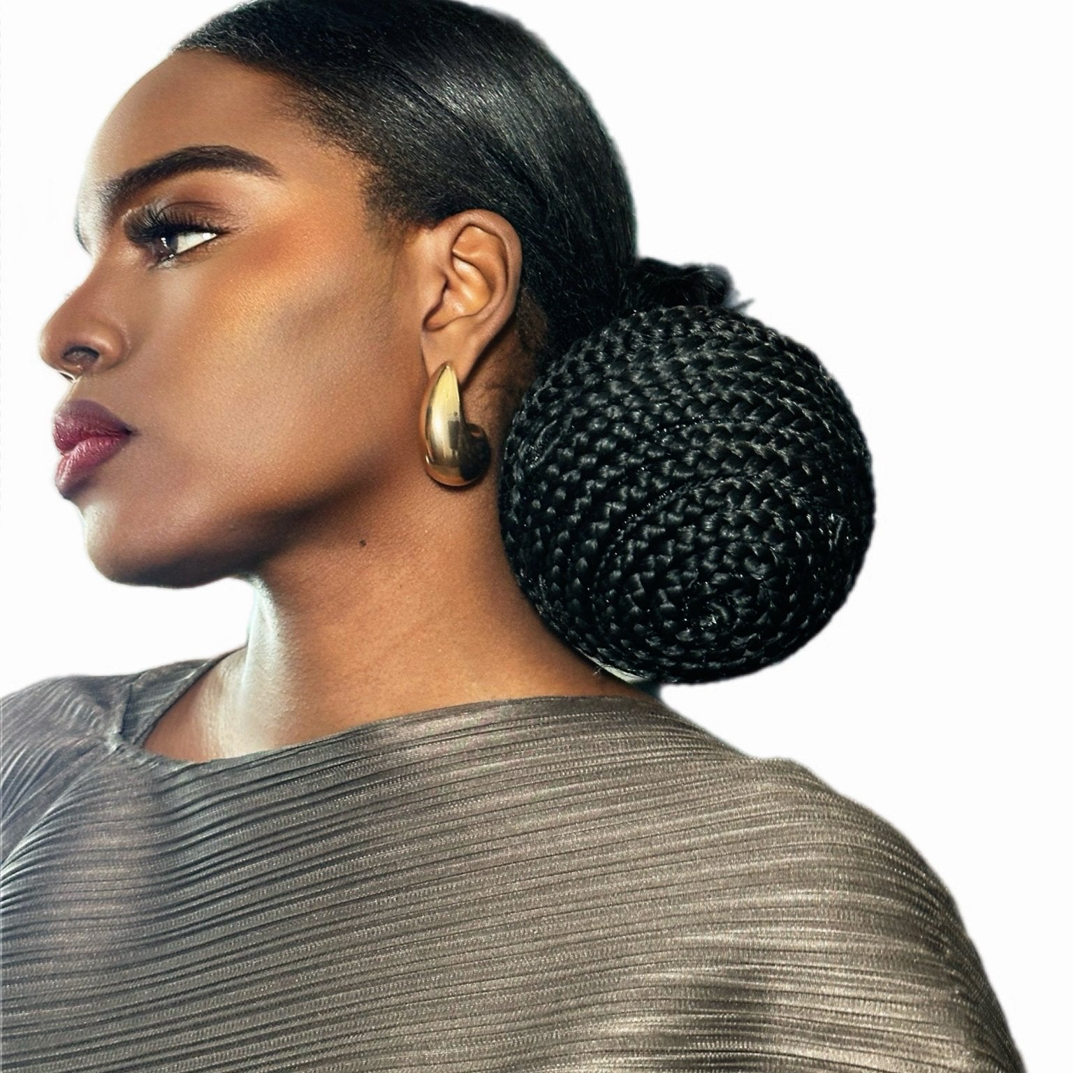 Rich Auntie Chunky Metal Teardrop Earrings - Trufacebygrace