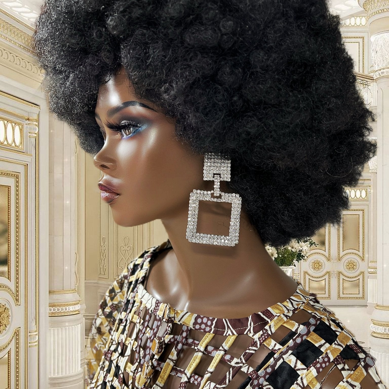 Royal Chic Statement Rhinestone earrings - Trufacebygrace