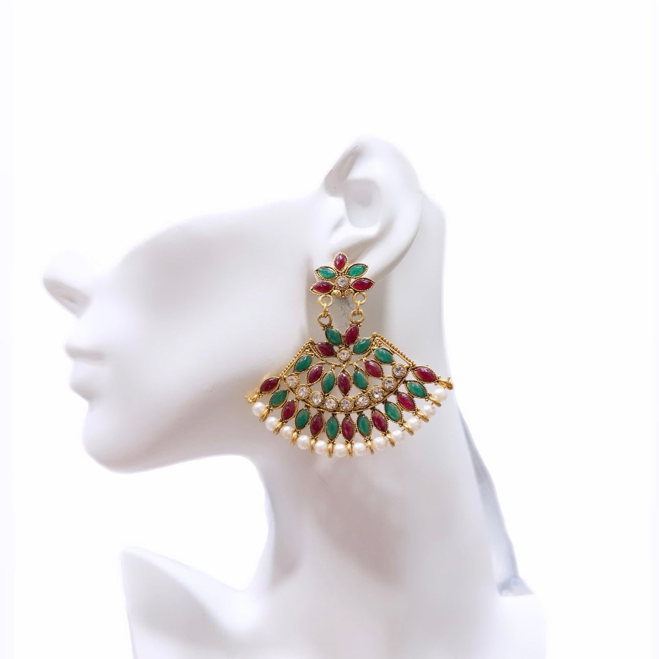 Royal Mughal Jhumka Earrings - Trufacebygrace