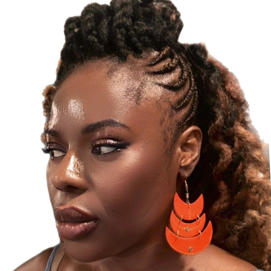 Safari Dreams Painted wood earrings - Trufacebygrace