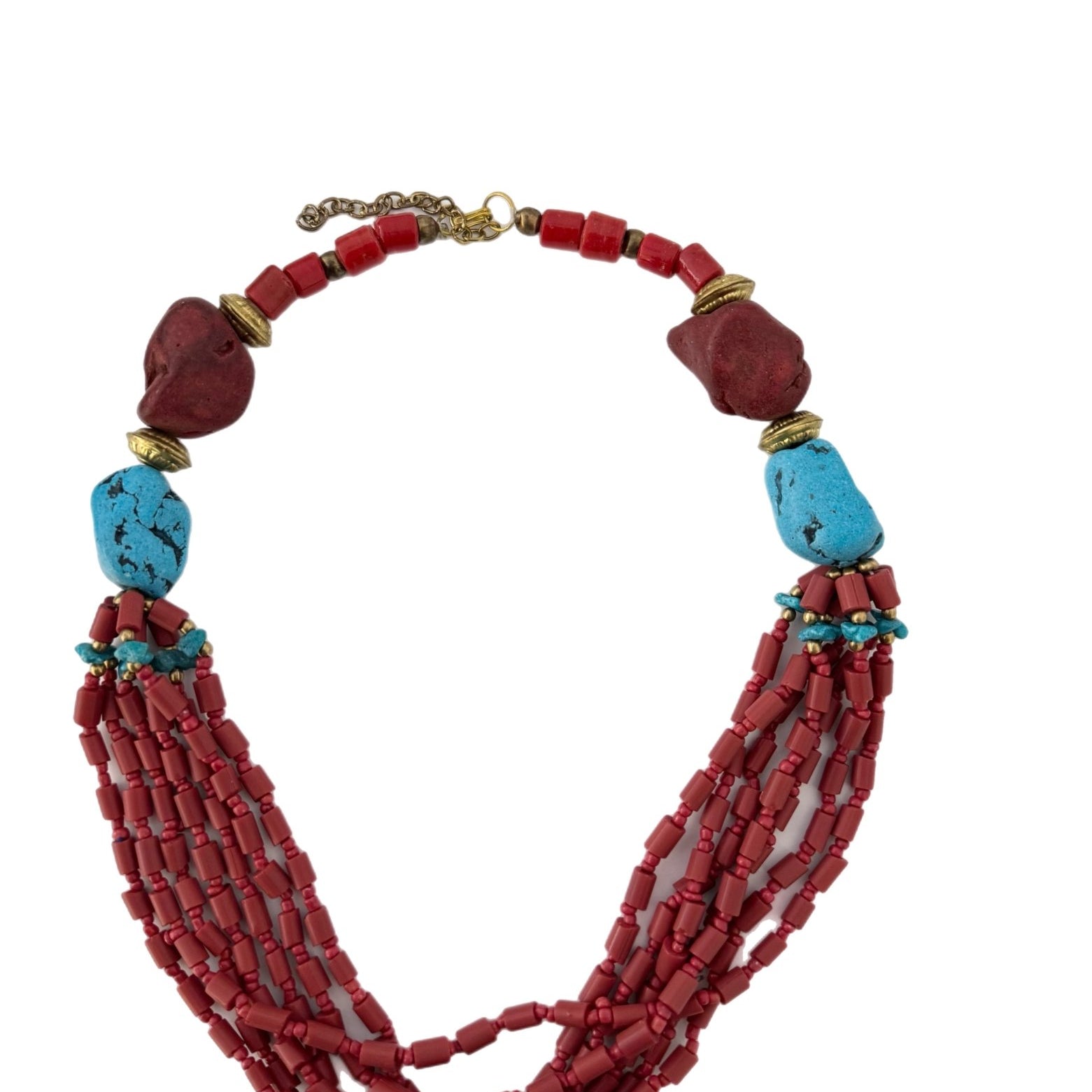 Sample : Ahenfo Beaded Statement Necklace - Trufacebygrace