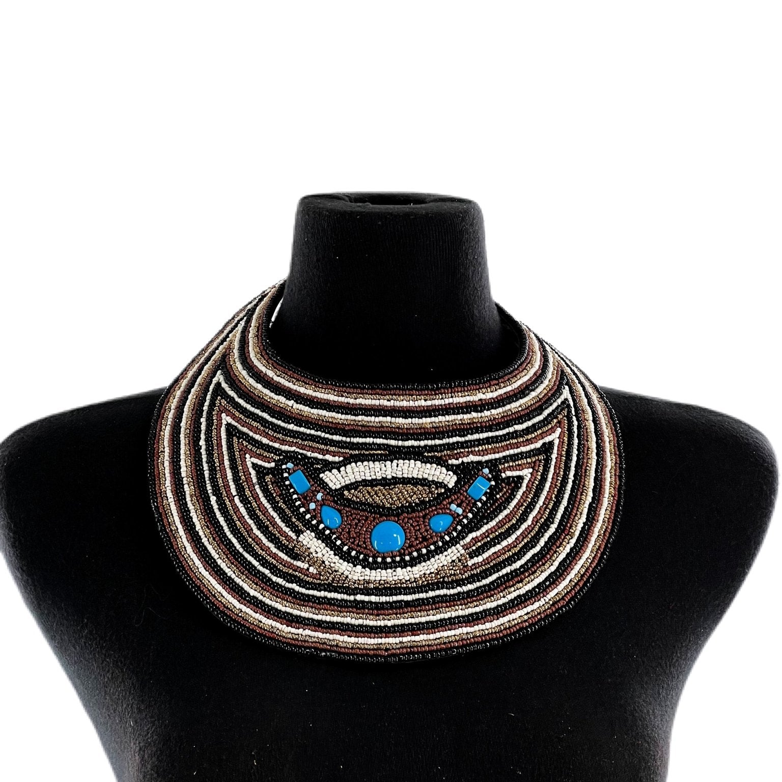 Sample: Alirama Statement beaded Neckpiece - Trufacebygrace