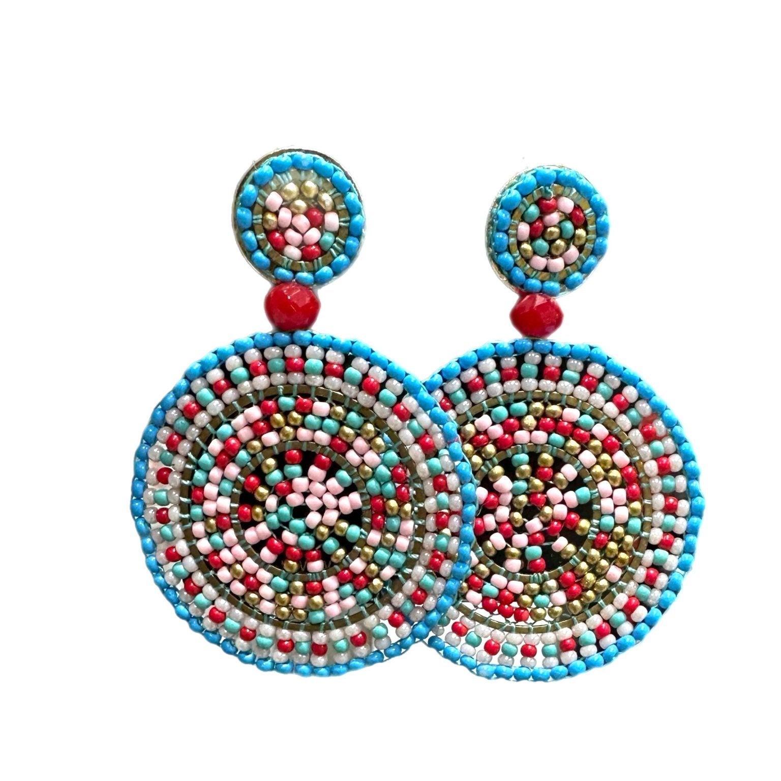Sample : colorful beaded earrings - Trufacebygrace