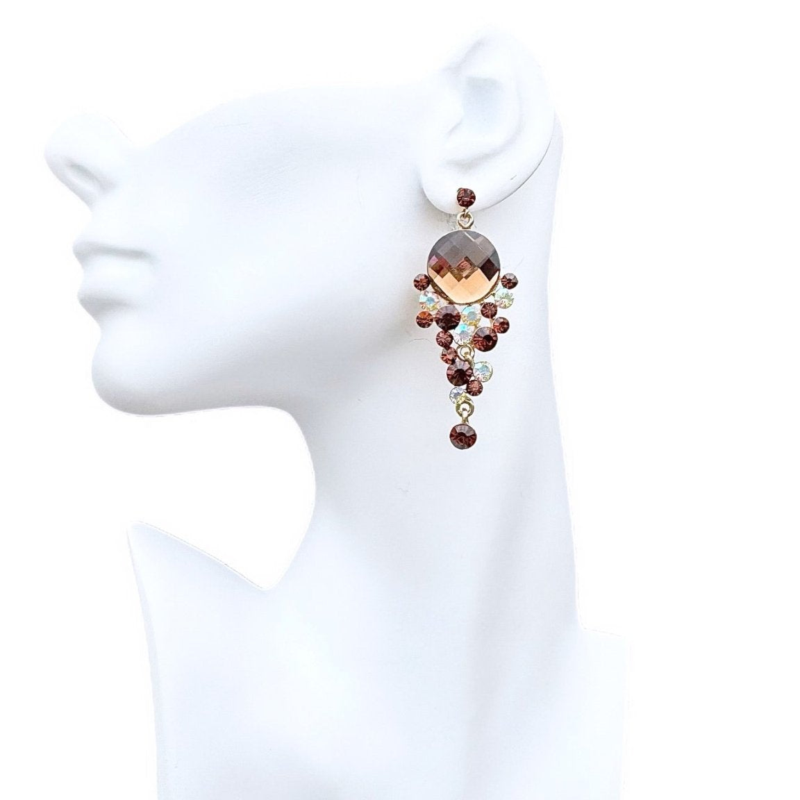Sample : Crystal Cascade Earrings - Trufacebygrace