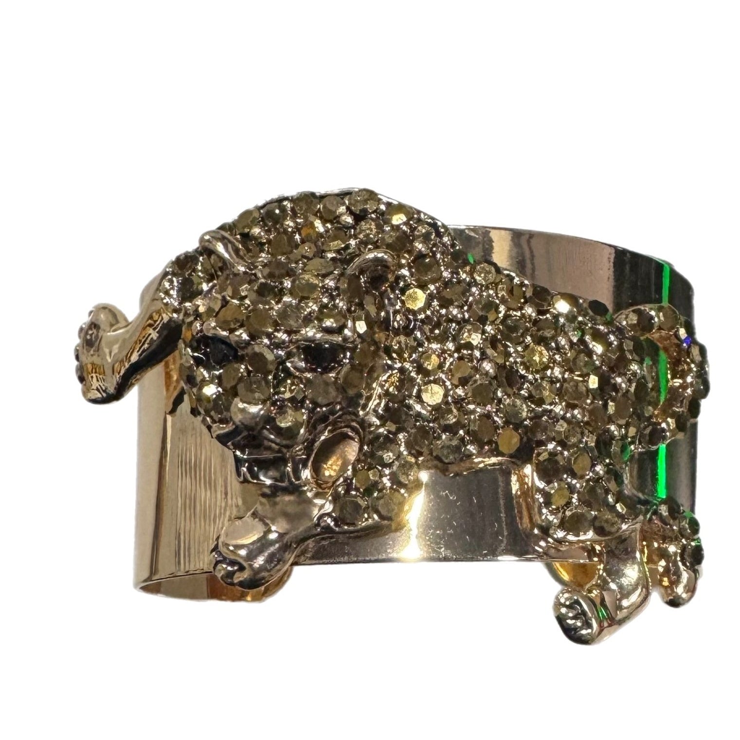 Sample : Embellished Leopard Cuff Bracelet - Trufacebygrace