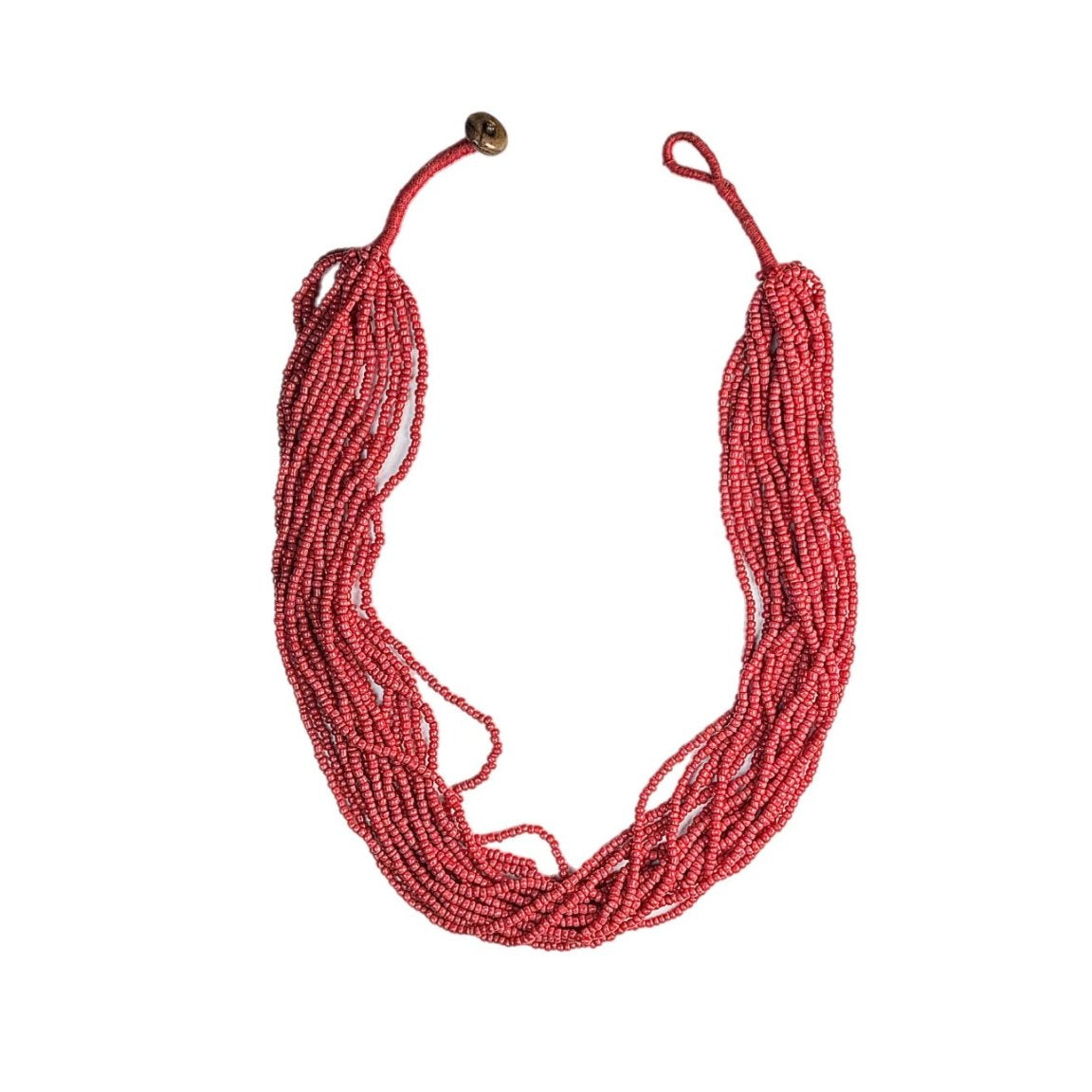 Sample : Esum Red Beaded Necklace - Trufacebygrace