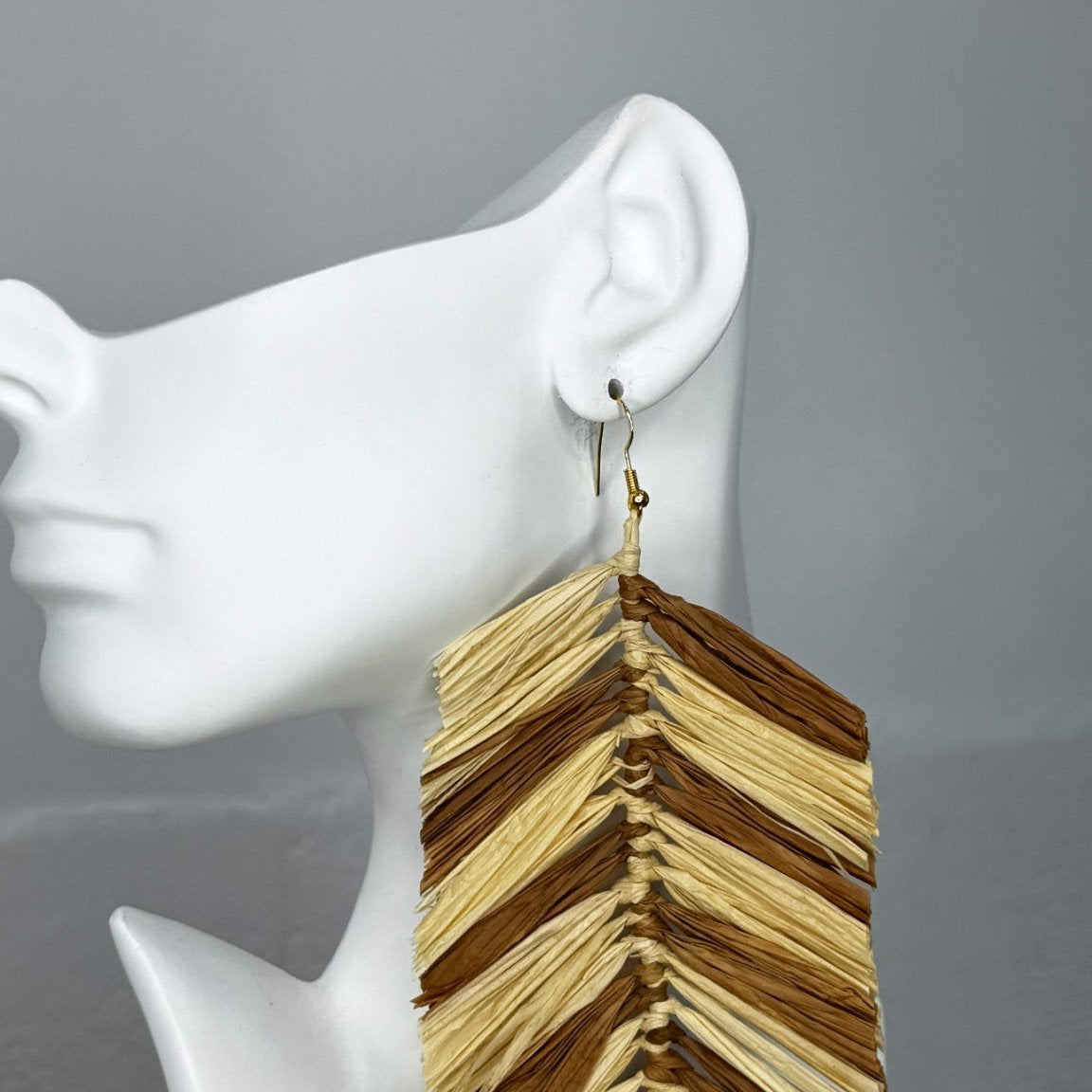 Sample: Lightweight Raffia Earrings - Trufacebygrace