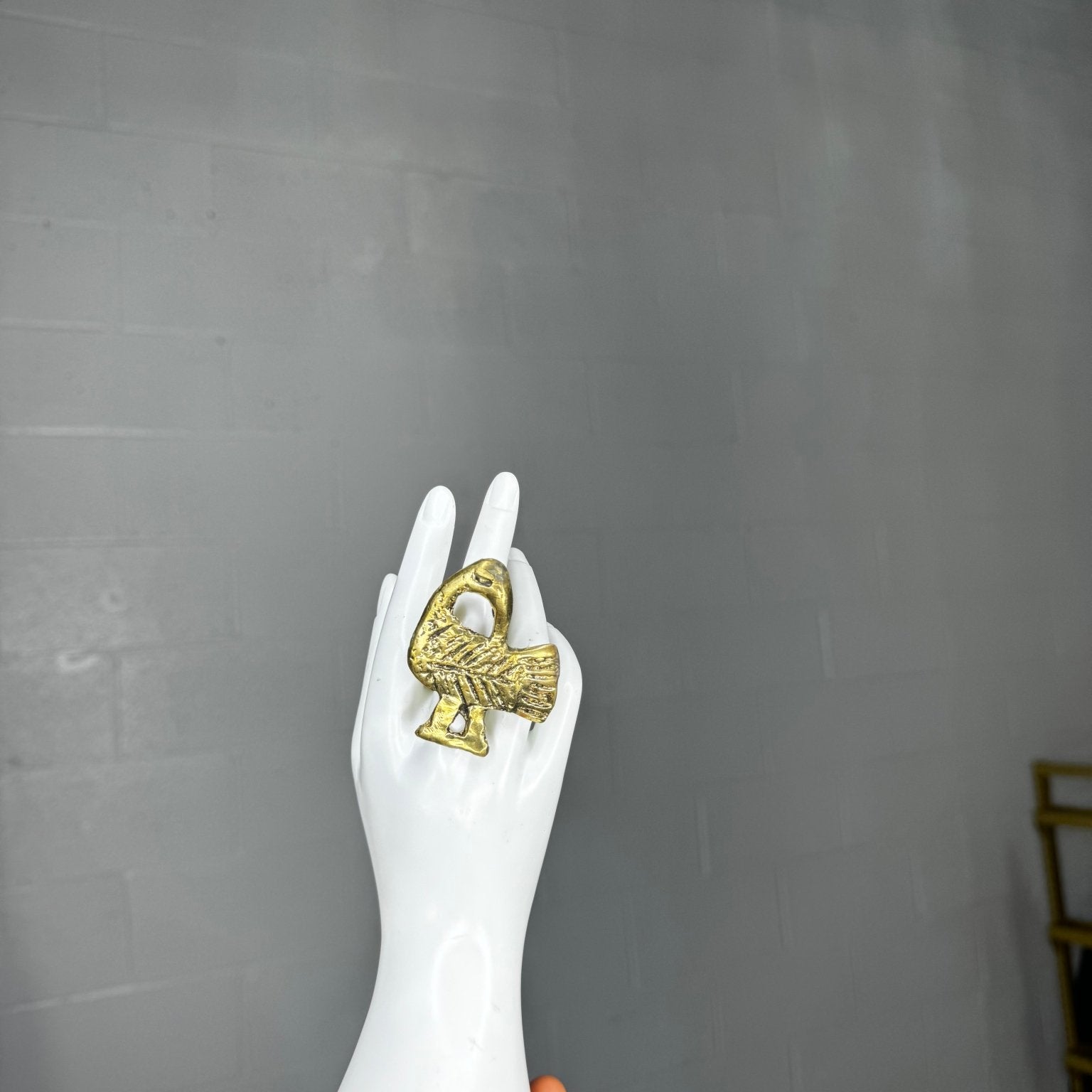 Sankofa Bird Brass Ring - Trufacebygrace