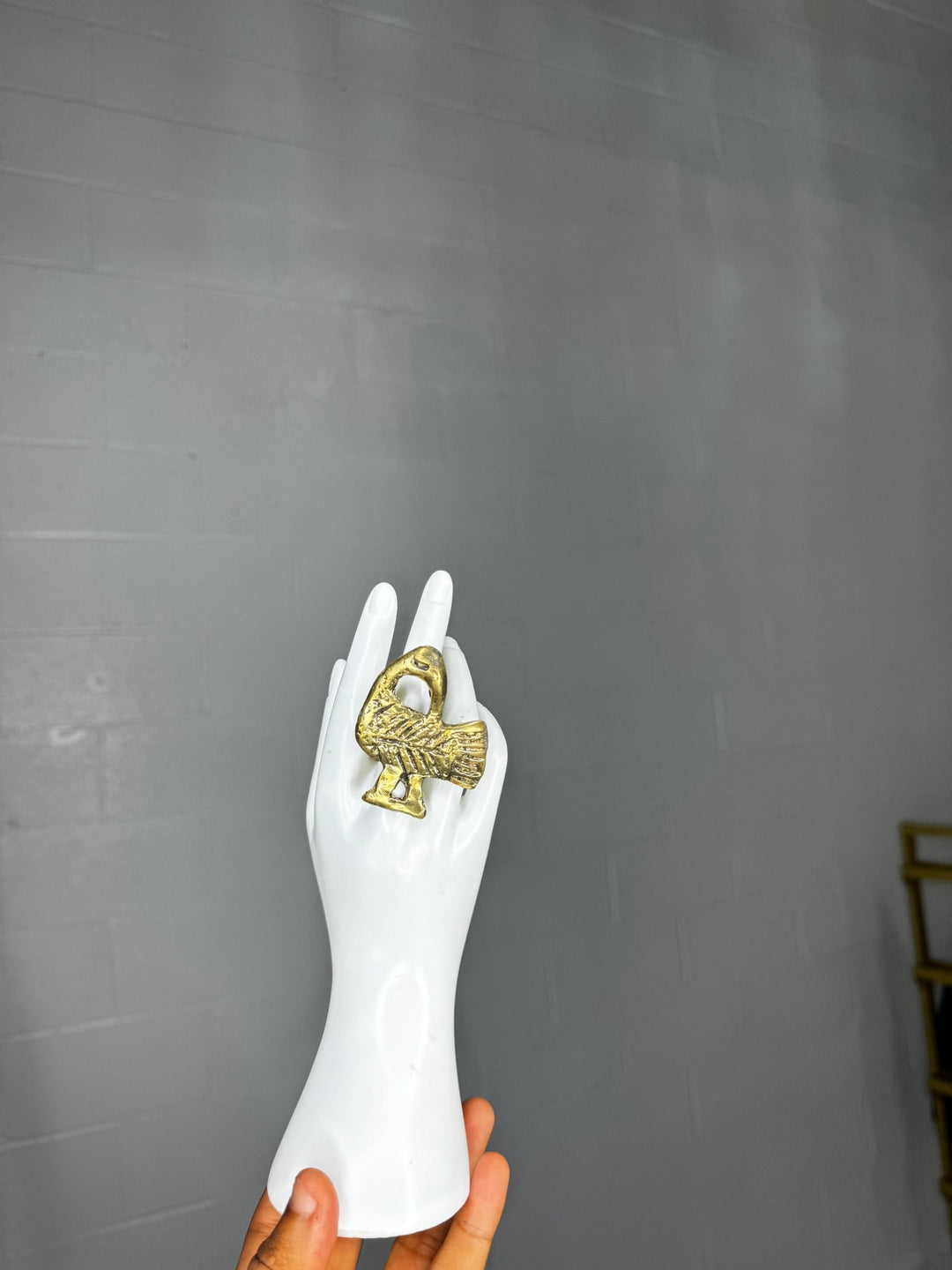 Sankofa Bird Brass Ring - Trufacebygrace