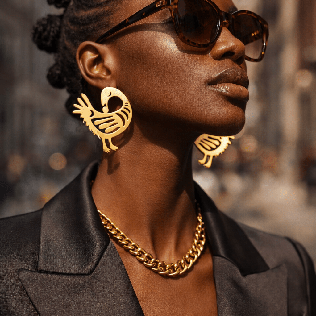 Sankofa Elegance Stud Earrings - Trufacebygrace