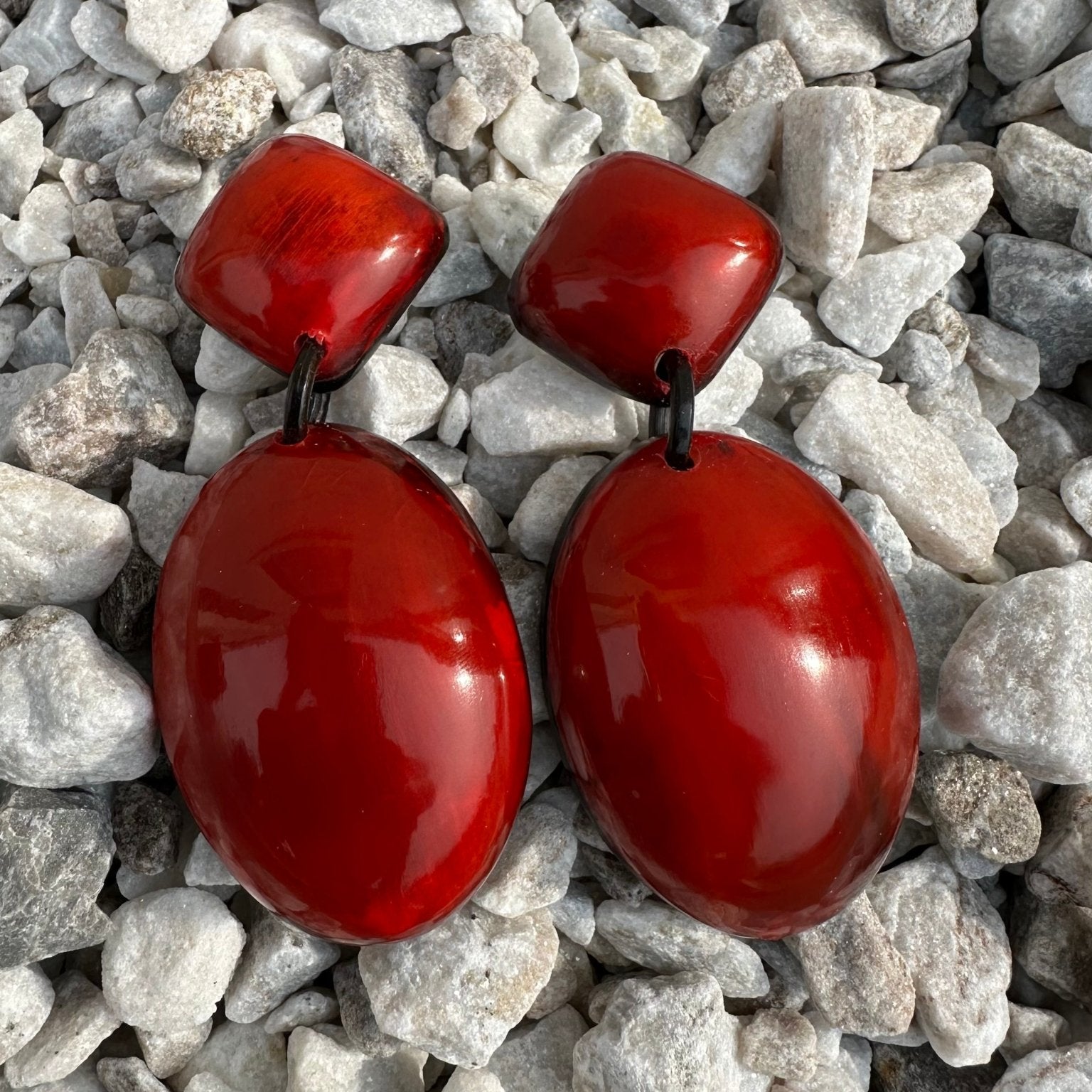 Scarlet Series: Afro Color Pop Horn Drop Earrings - Trufacebygrace