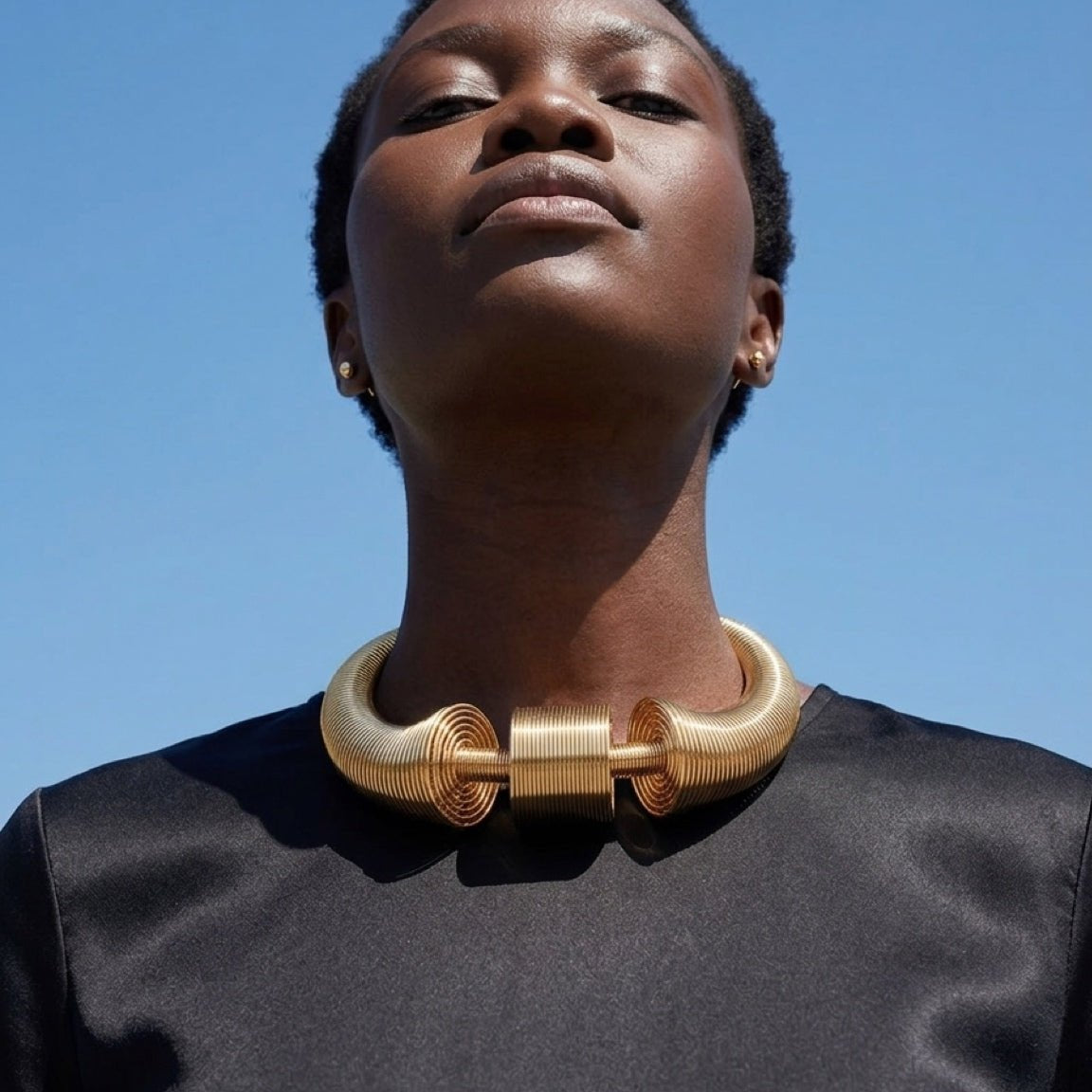 Sculpted Coil Statement Necklace - Trufacebygrace