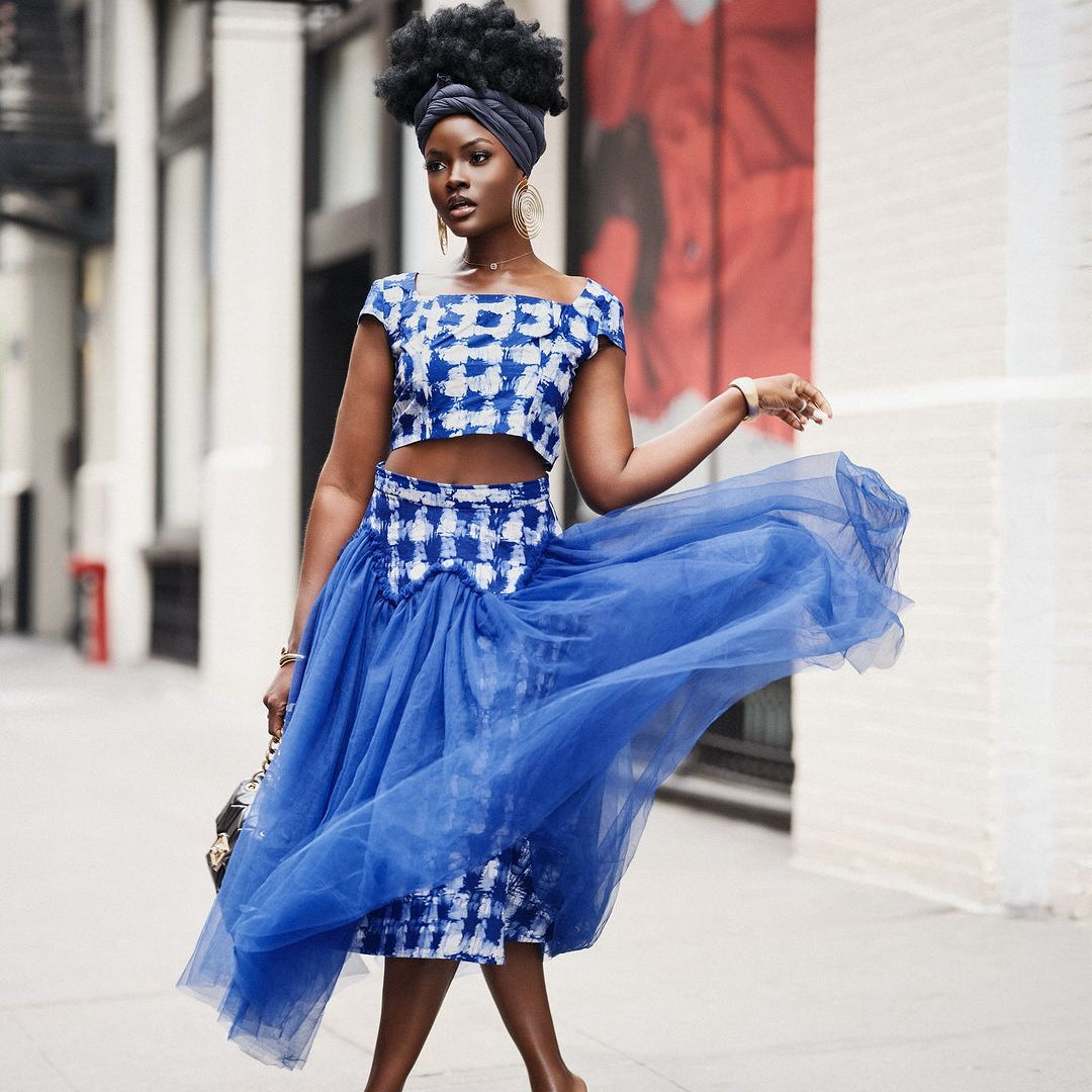 Sheila Bonsu Atelier: Exquisite Ghanaian Batik and Tulle Skirts and Sets - Trufacebygrace