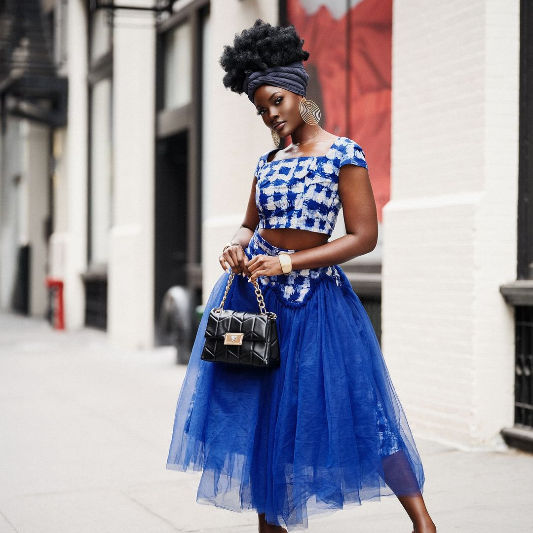 Sheila Bonsu Atelier: Exquisite Ghanaian Batik and Tulle Skirts and Sets - Trufacebygrace