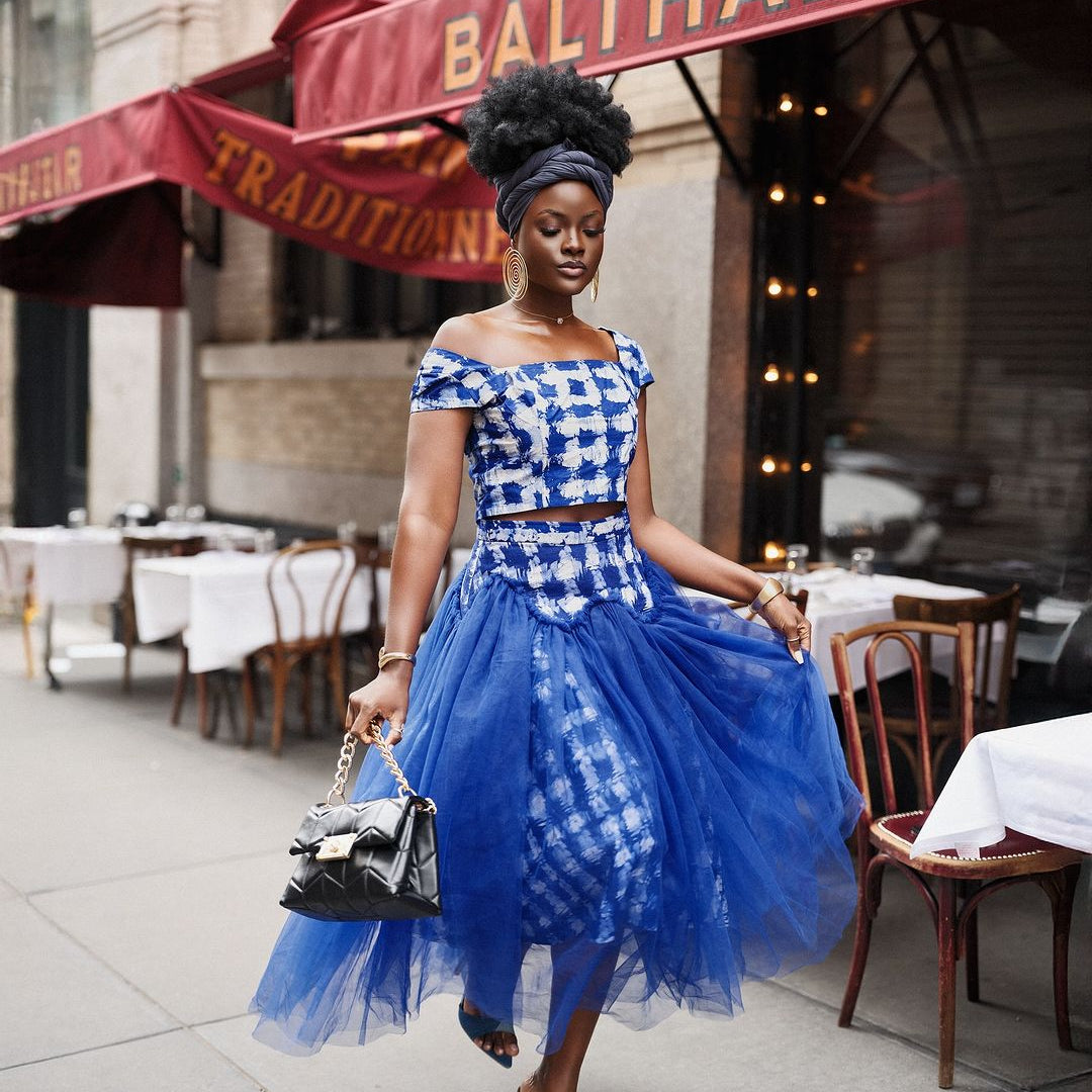 Sheila Bonsu Atelier: Exquisite Ghanaian Batik and Tulle Skirts and Sets - Trufacebygrace