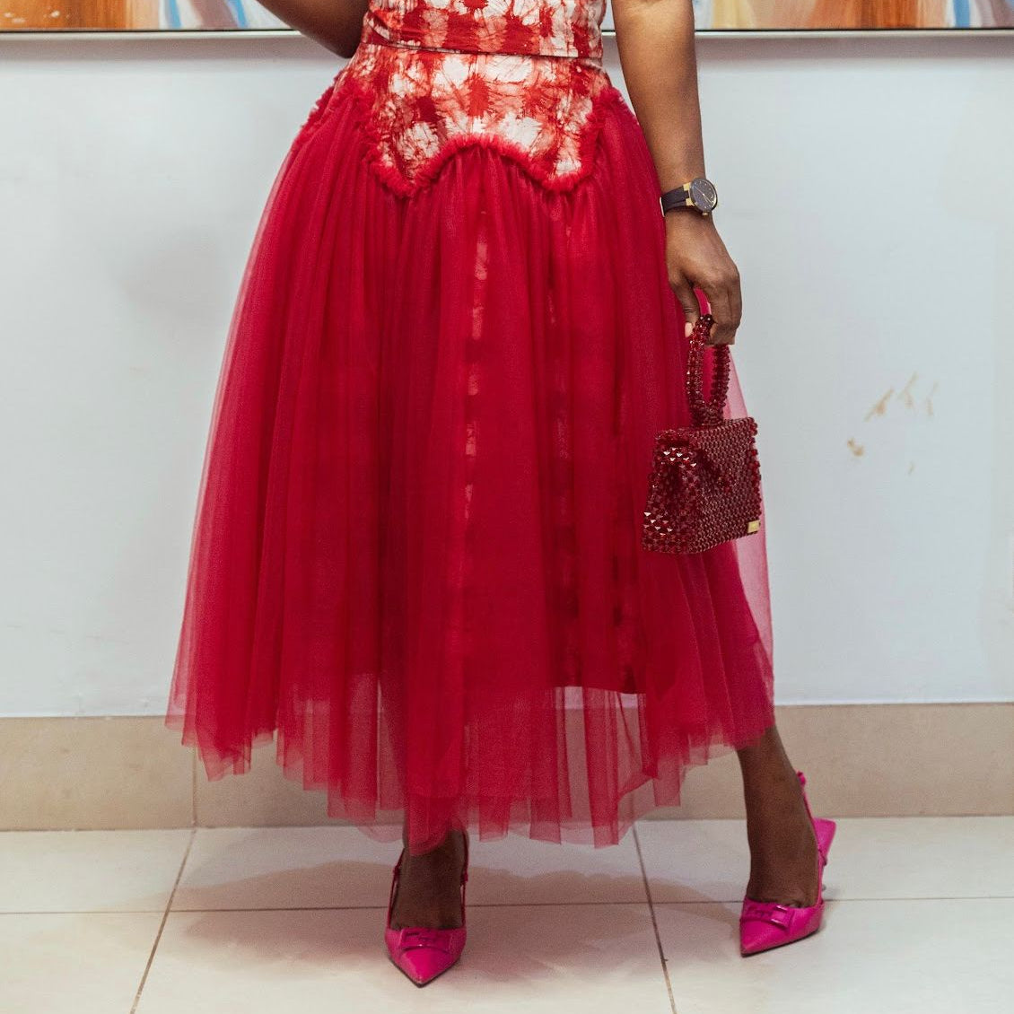 Sheila Bonsu Atelier: Exquisite Ghanaian Batik and Tulle Skirts and Sets - Trufacebygrace