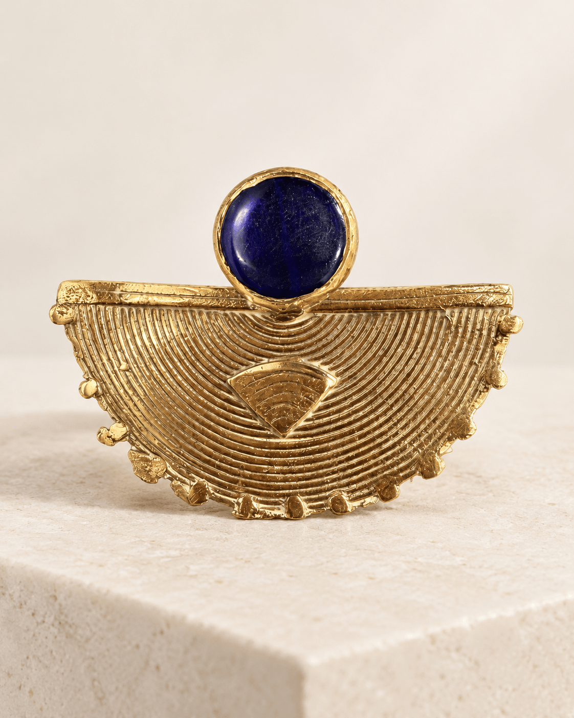 Sika Arc Adjustable Brass Ring - Trufacebygrace