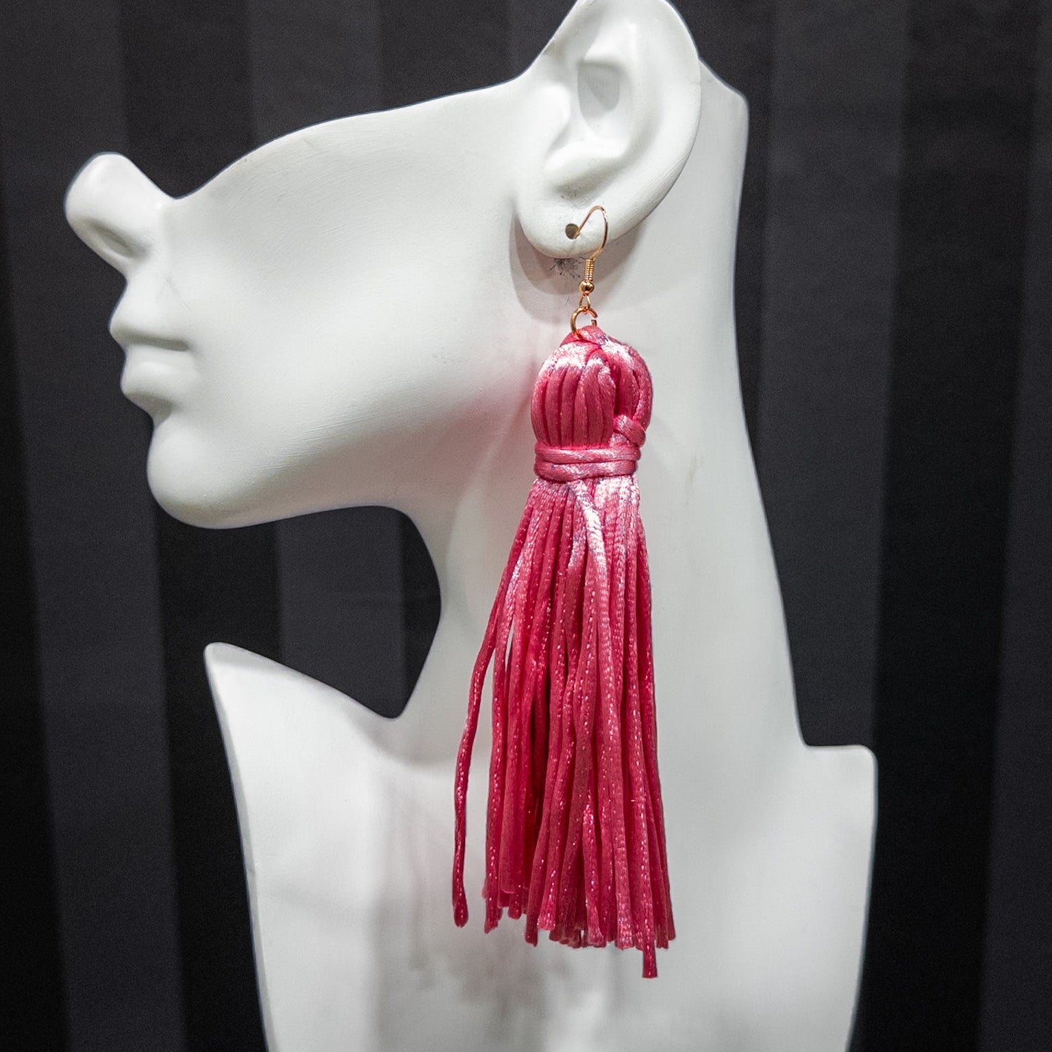 Silk threads Fringe/Tassel Earrings - Trufacebygrace