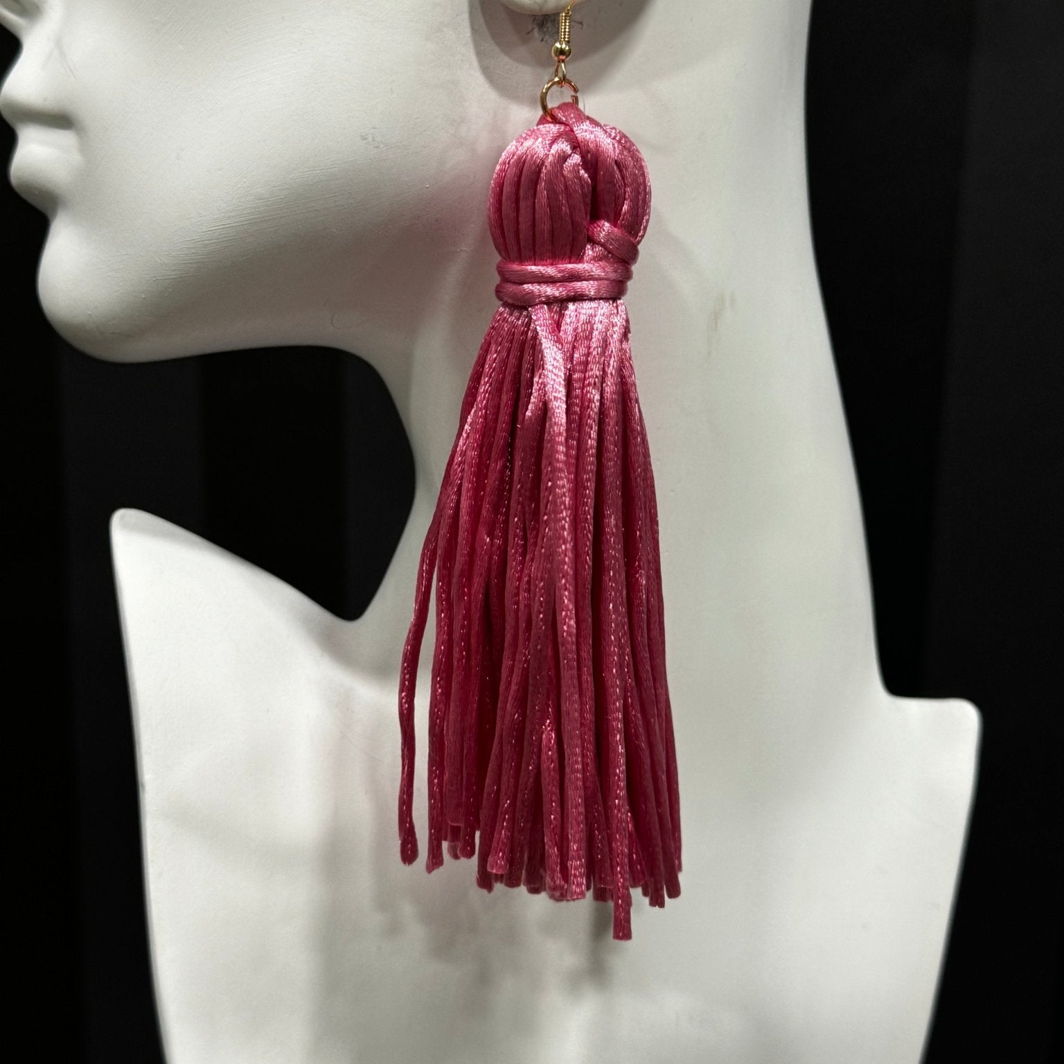 Silk threads Fringe/Tassel Earrings - Trufacebygrace
