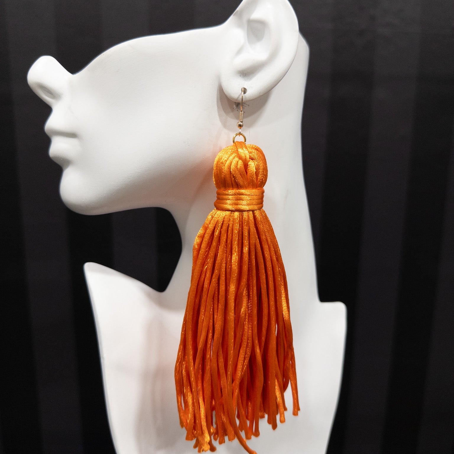 Silk threads Fringe/Tassel Earrings - Trufacebygrace