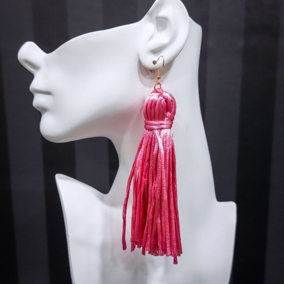 Silk threads Fringe/Tassel Earrings - Trufacebygrace