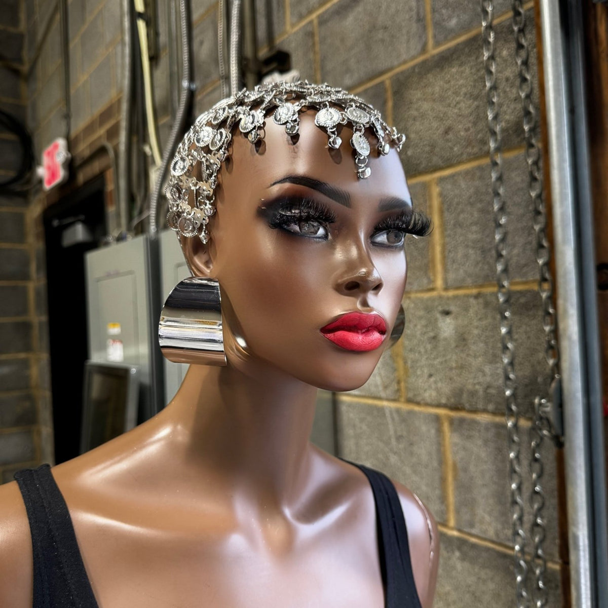 Silver Bomb hoop earrings - Trufacebygrace