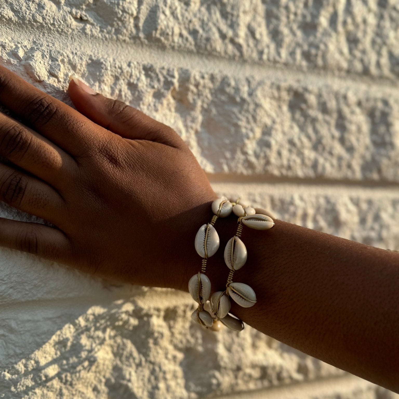 Simple Cowry shell bracelet - Trufacebygrace