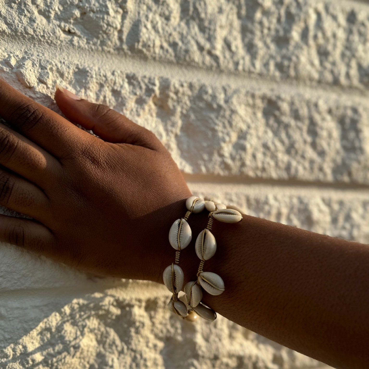 Simple Cowry shell bracelet - Trufacebygrace