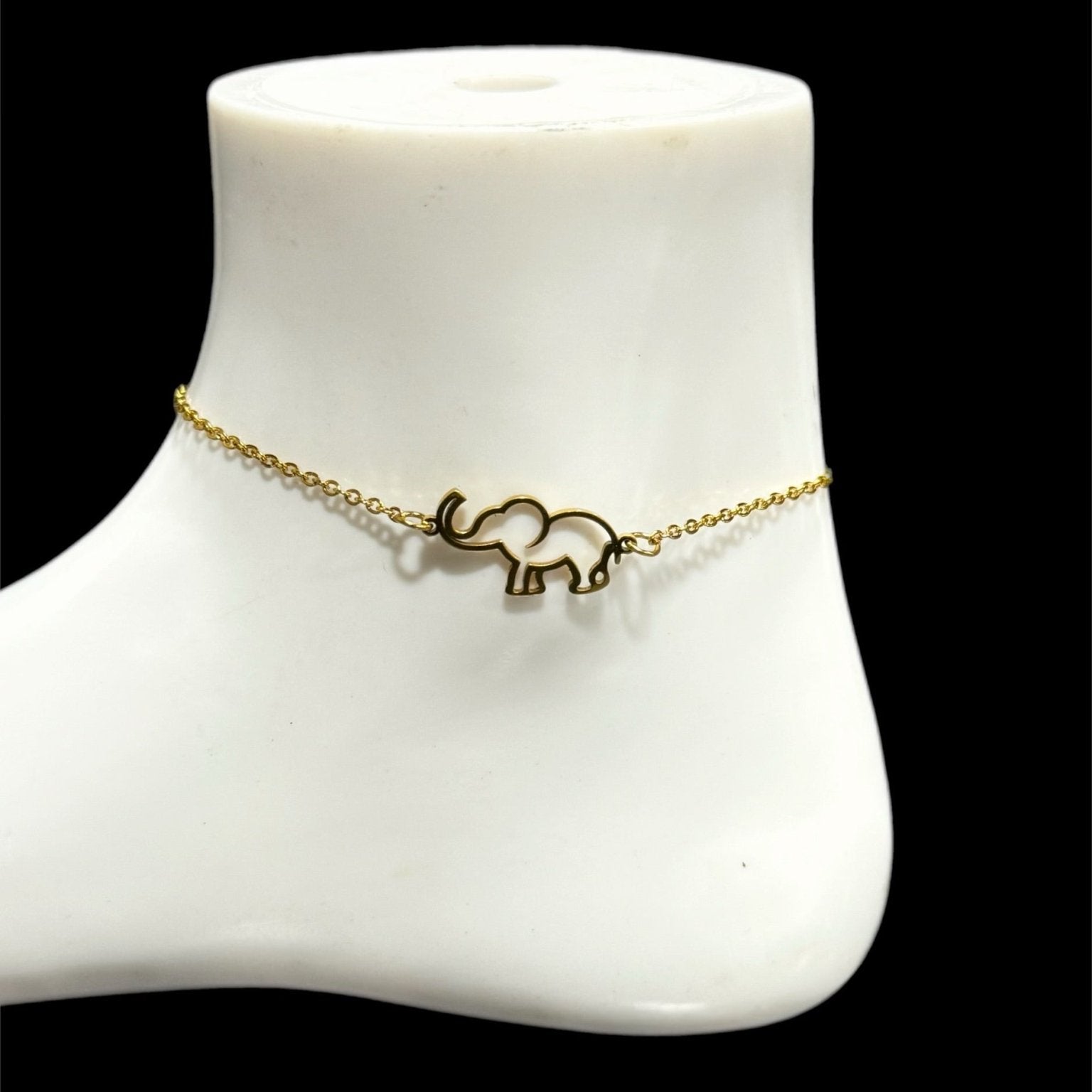 Simple Elephant Anklet - Trufacebygrace
