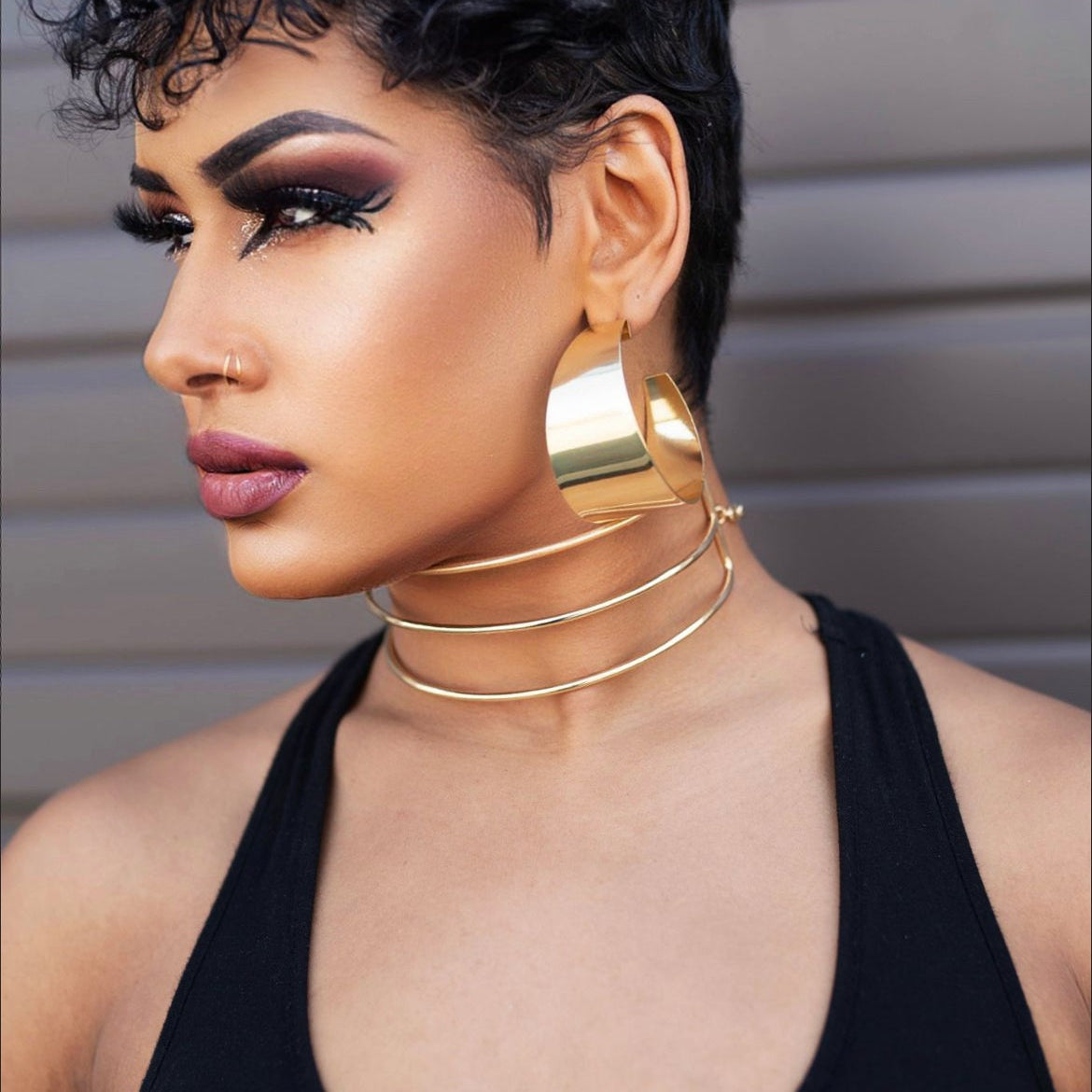 Simple layered Choker necklace - Trufacebygrace