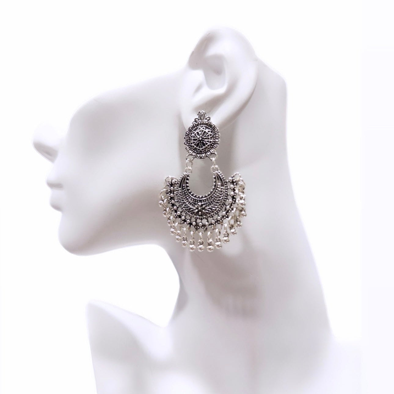 Sinking Moon Jhumka Earrings - Trufacebygrace