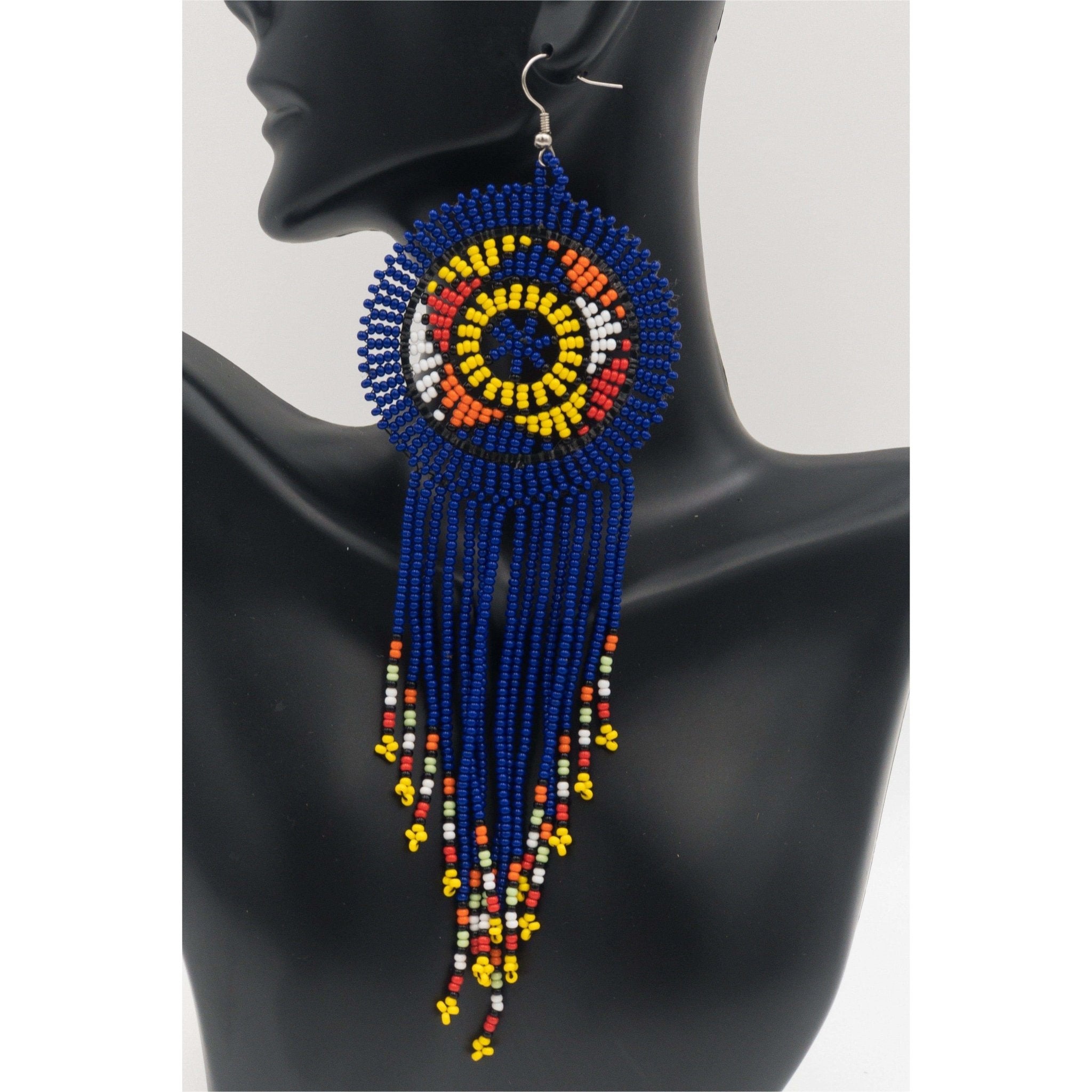 South Africa Handmade Beaded Drop Earrings - Trufacebygrace